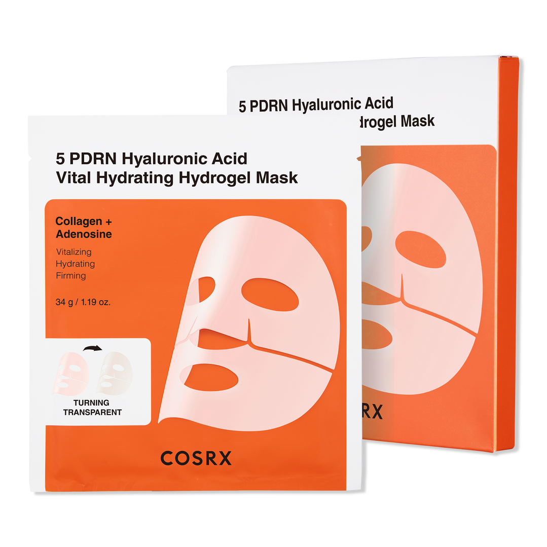 COSRX 5 PDRN Hyaluronic Acid Vital Hydrating Hydrogel Mask with Collagen & Adenosine