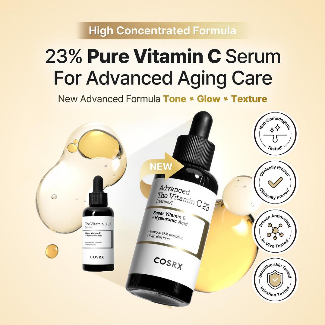COSRX Advanced The Vitamin C 23 Serum with Super Vitamin E & Hyaluronic Acid