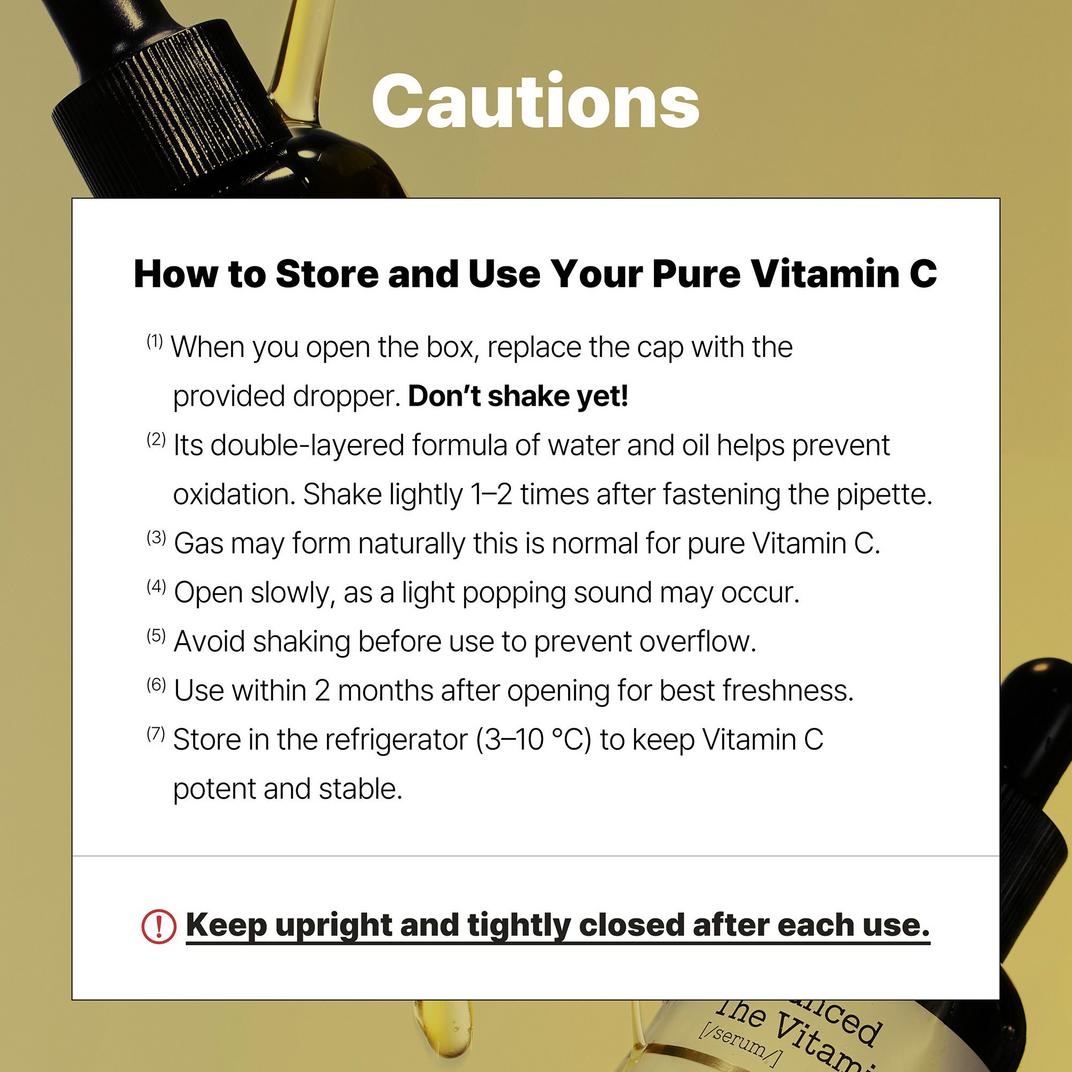 COSRX Advanced The Vitamin C 23 Serum with Super Vitamin E & Hyaluronic Acid