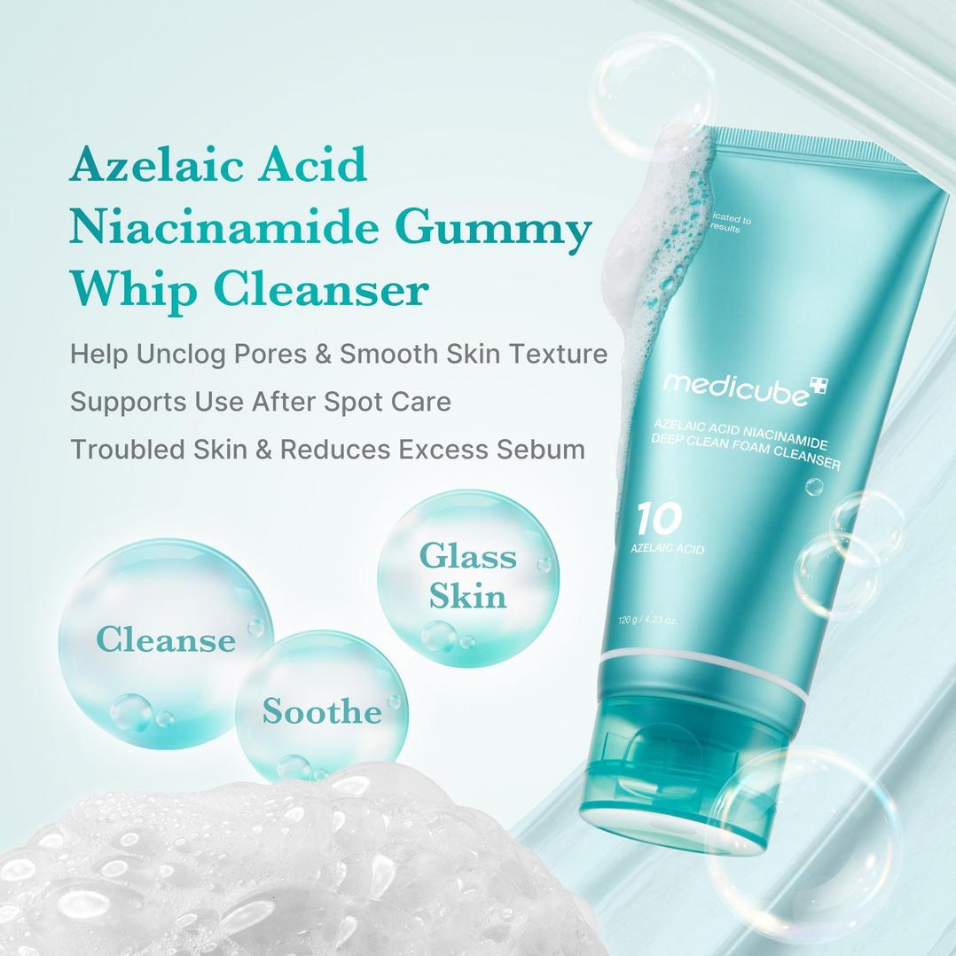 medicube Azelaic Acid Niacinamide Deep Clean Whip Cleanser