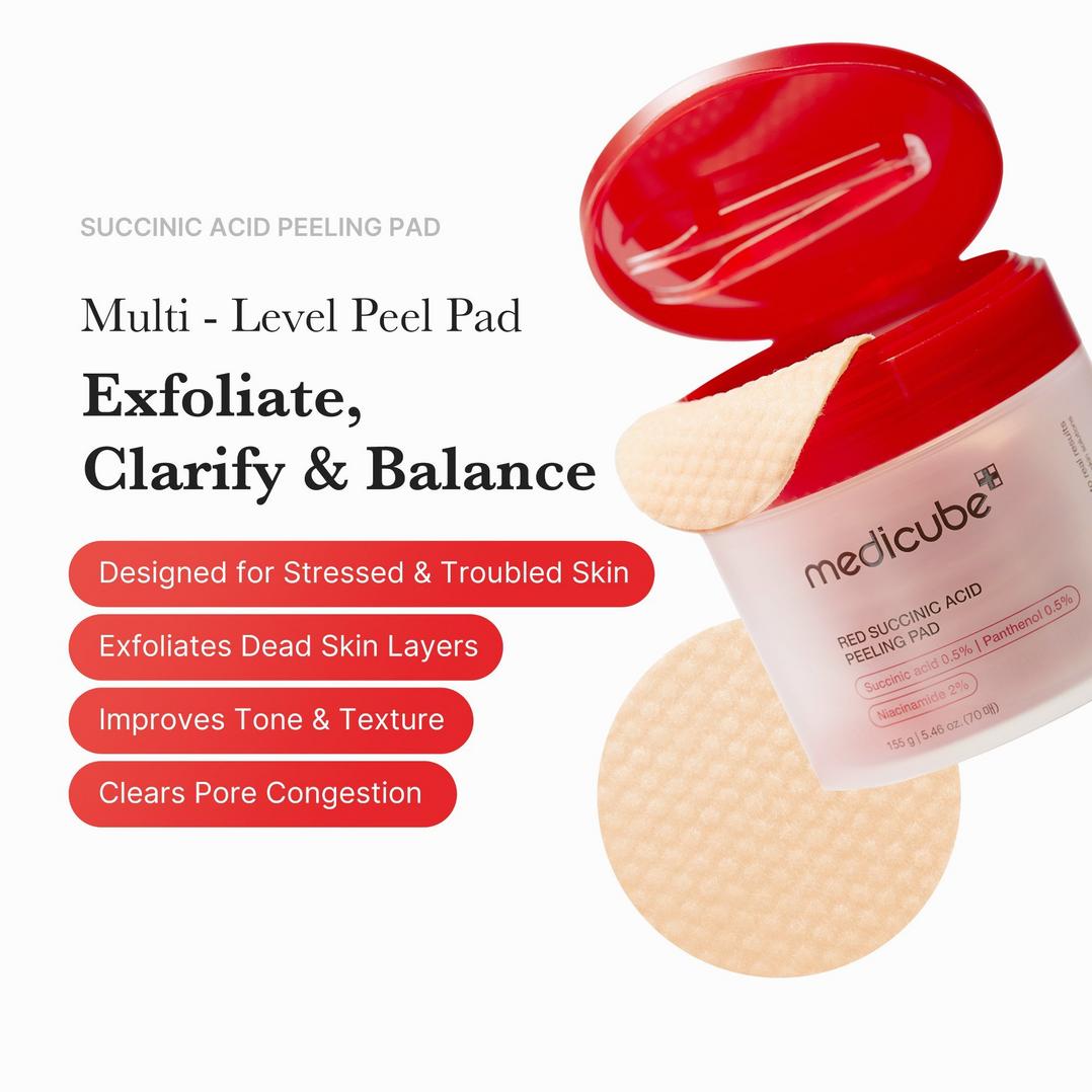 medicube Red Succinic Acid Peeling Pad
