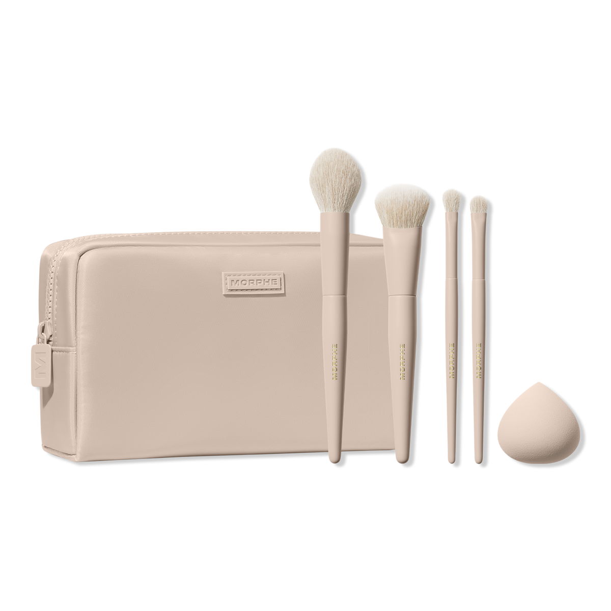 Morphe Oat Latte 5-Piece Face & Eye Brush Set