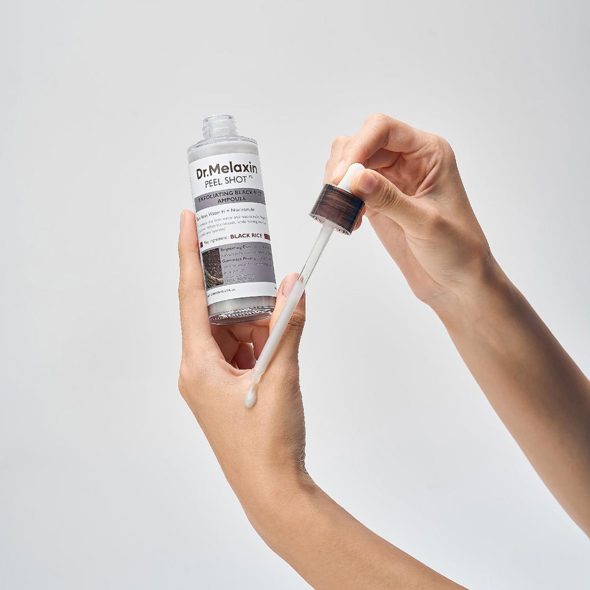 Dr. Melaxin Peel Shot Exfoliating Black Rice Ampoule