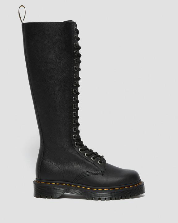 Dr Martens 1B60 Bex Pisa Leather Knee High Boots - Black