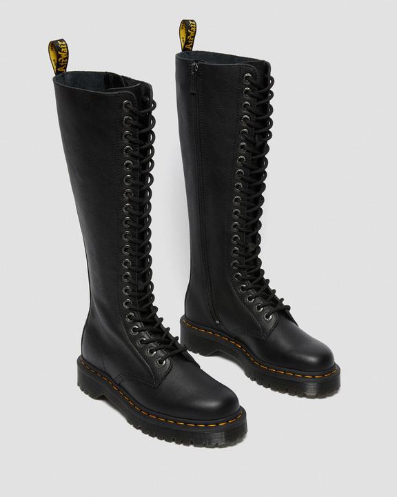 Dr Martens 1B60 Bex Pisa Leather Knee High Boots - Black