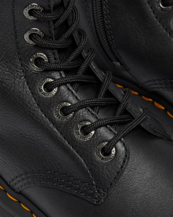 Dr Martens 1B60 Bex Pisa Leather Knee High Boots - Black