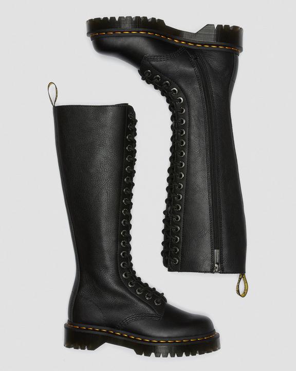 Dr Martens 1B60 Bex Pisa Leather Knee High Boots - Black