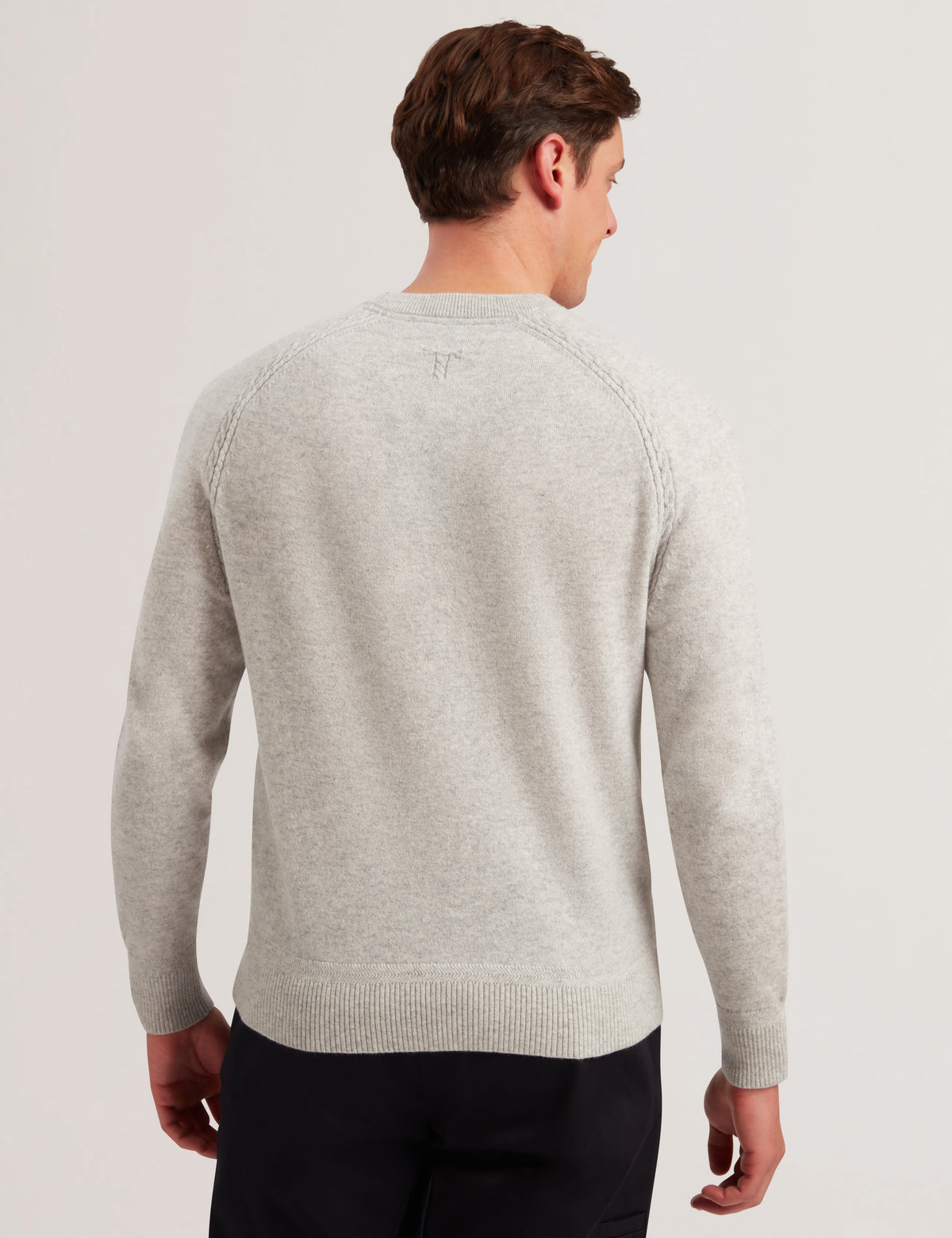 Ted Baker Glant Cashmere Cable Detail Crew Neck Jumper