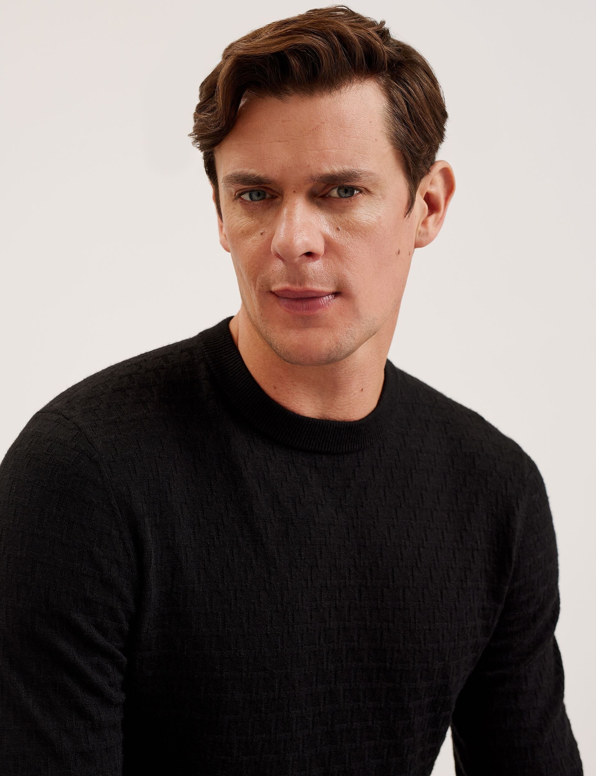 Ted Baker Loung Textured T Knit Crew Neck Jumper