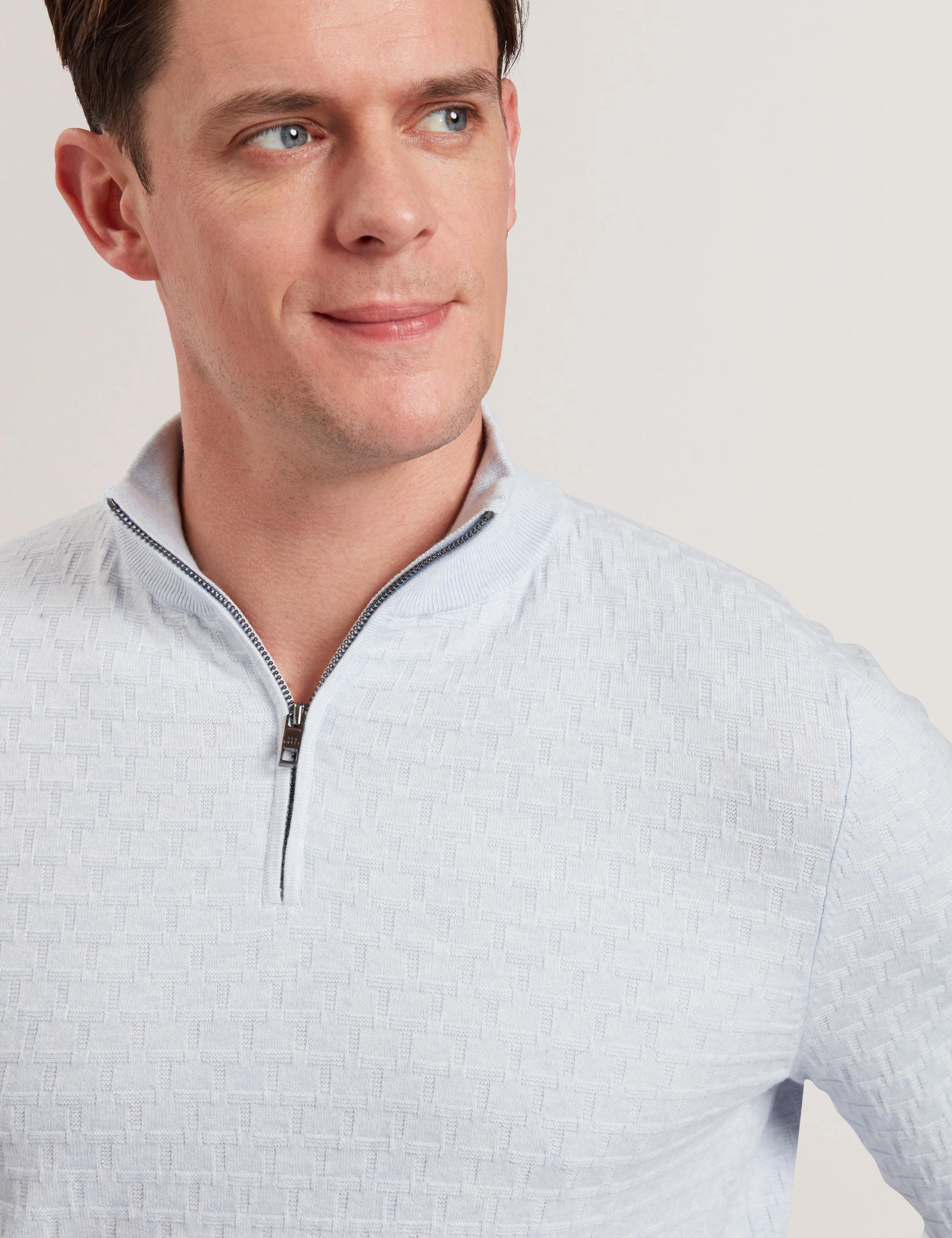 Ted Baker Kurnle T Knit Half Zip Funnel Neck Jumper