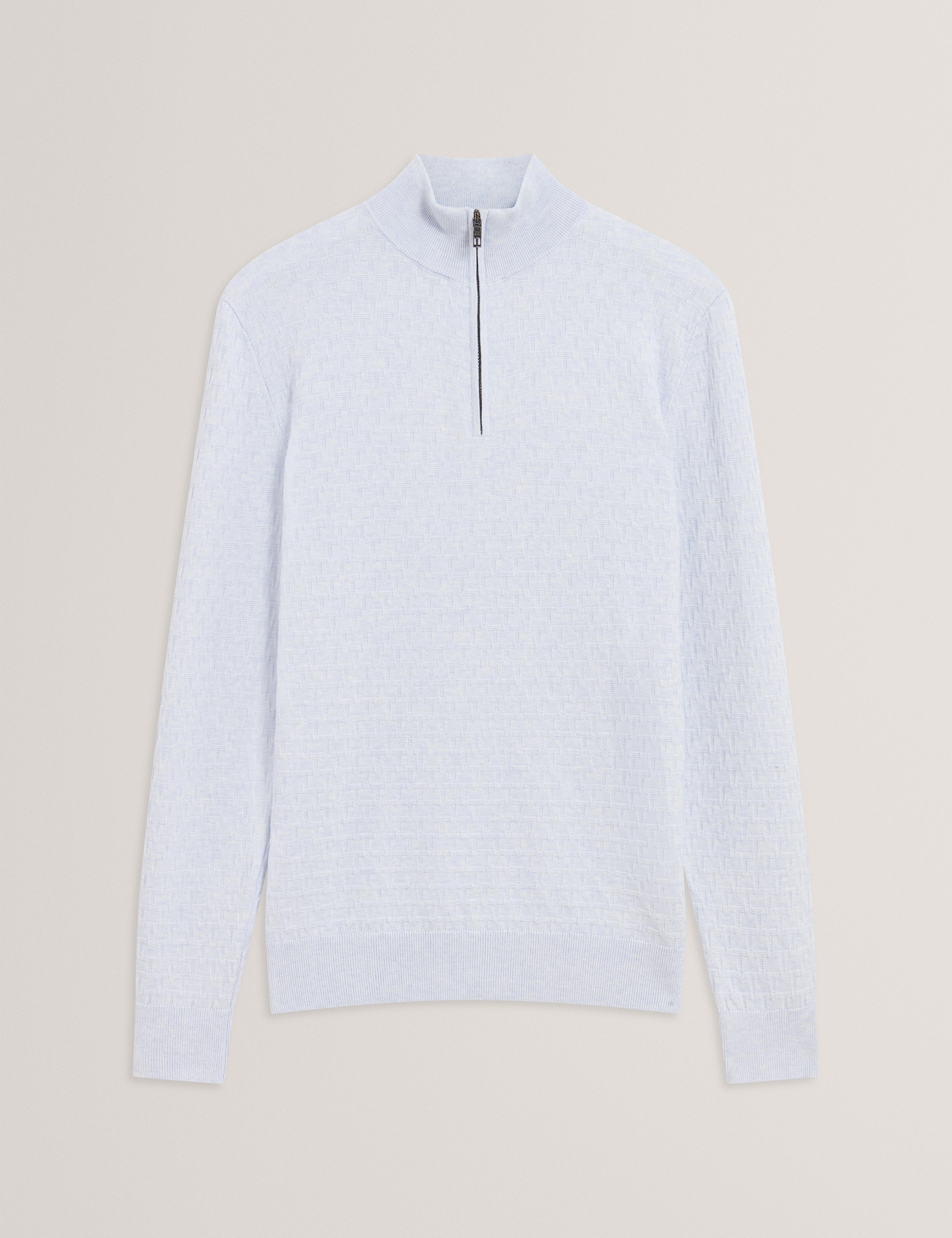 Ted Baker Kurnle T Knit Half Zip Funnel Neck Jumper