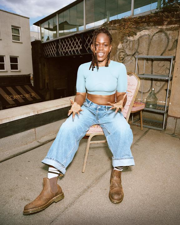 Dr Martens Yellow Stitch Crazy Horse Leather Chelsea Boots - Dark Brown