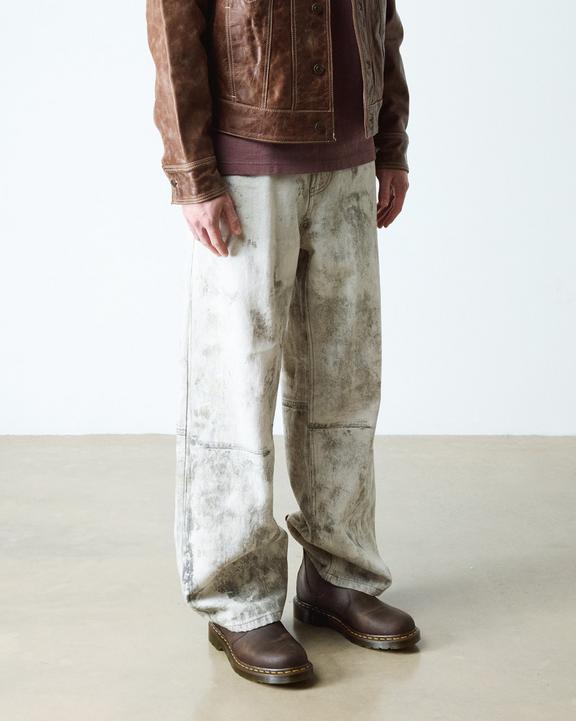 Dr Martens Yellow Stitch Crazy Horse Leather Chelsea Boots - Dark Brown