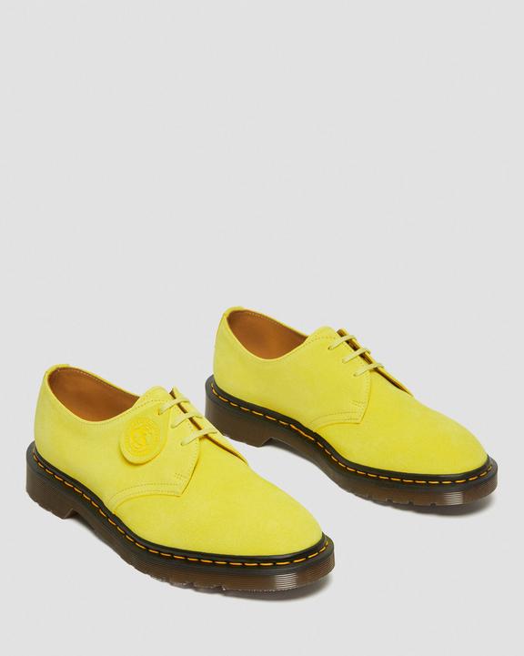 Dr Martens Made In England Buck Suede Oxford Shoes - Yellow
