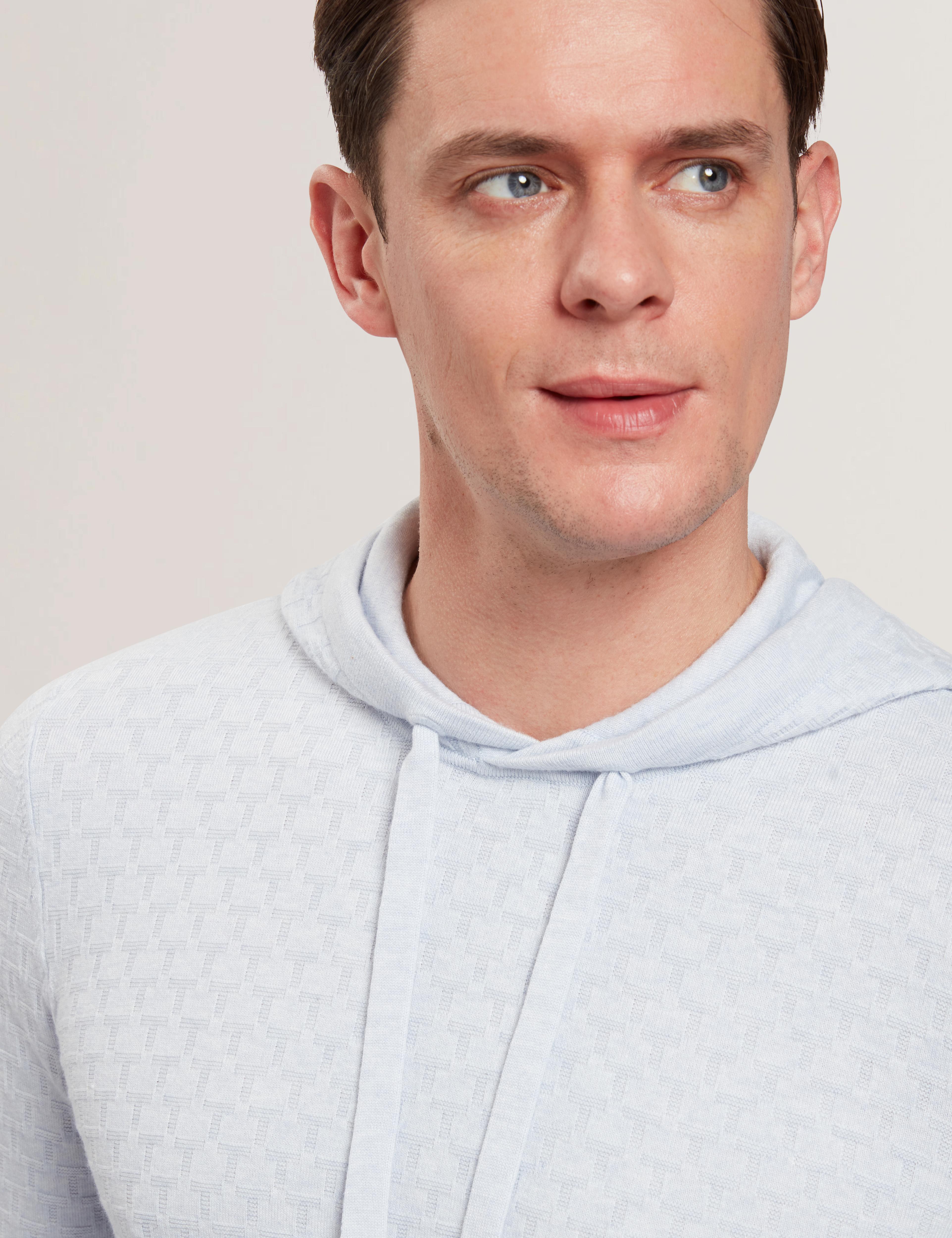 Ted Baker Loular Textured T Knit Wool Blend Hoodie
