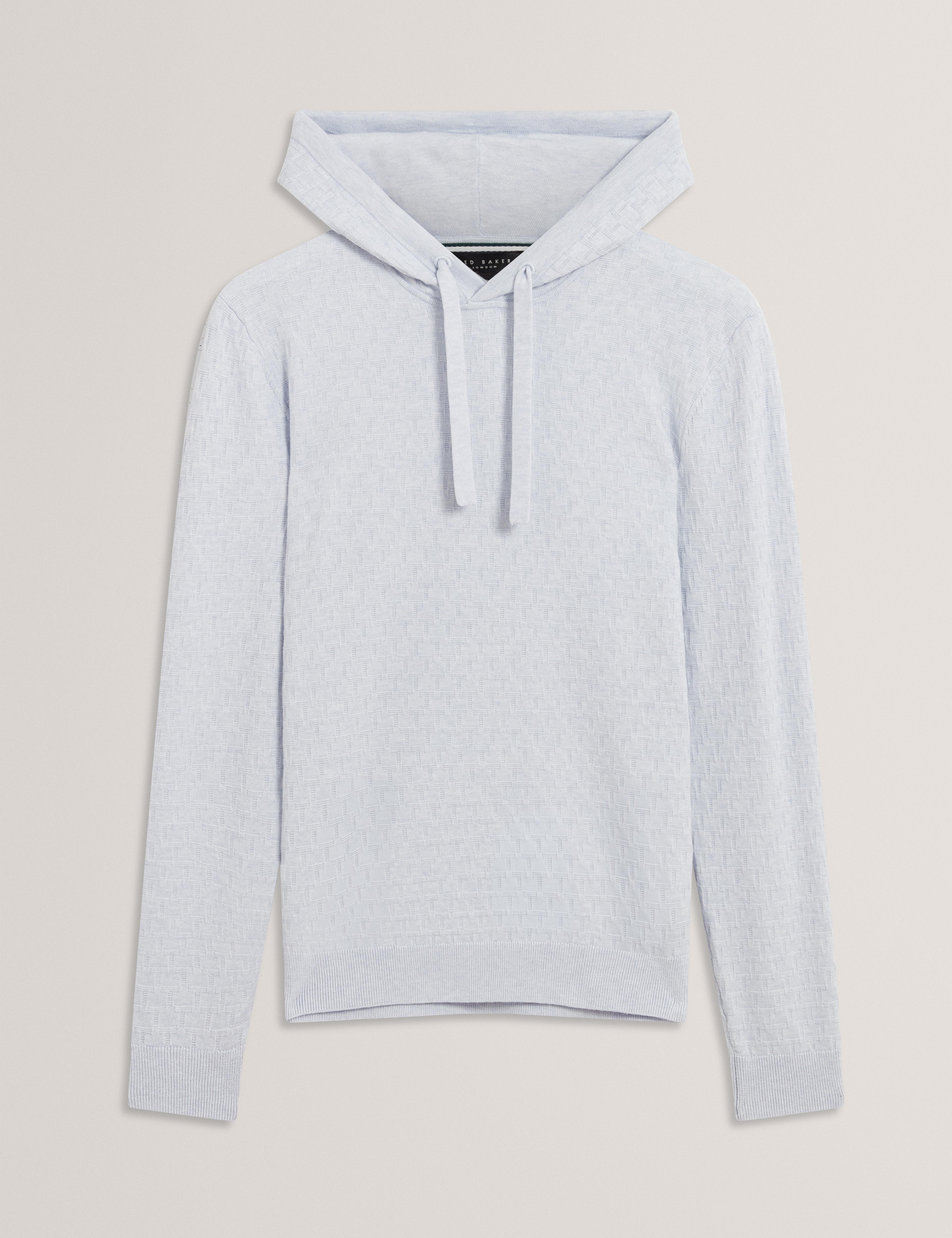Ted Baker Loular Textured T Knit Wool Blend Hoodie