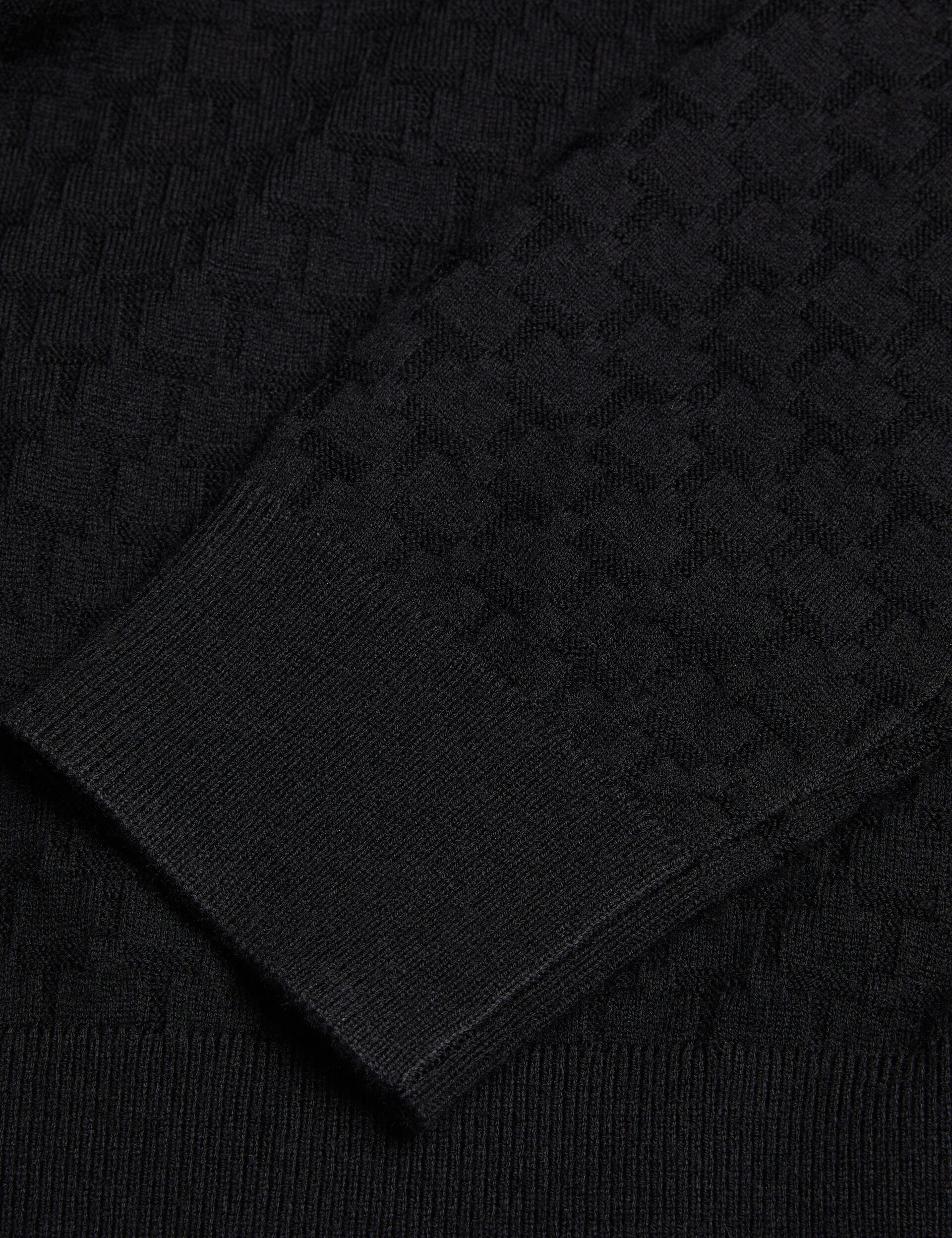 Ted Baker Loular Textured T Knit Wool Blend Hoodie