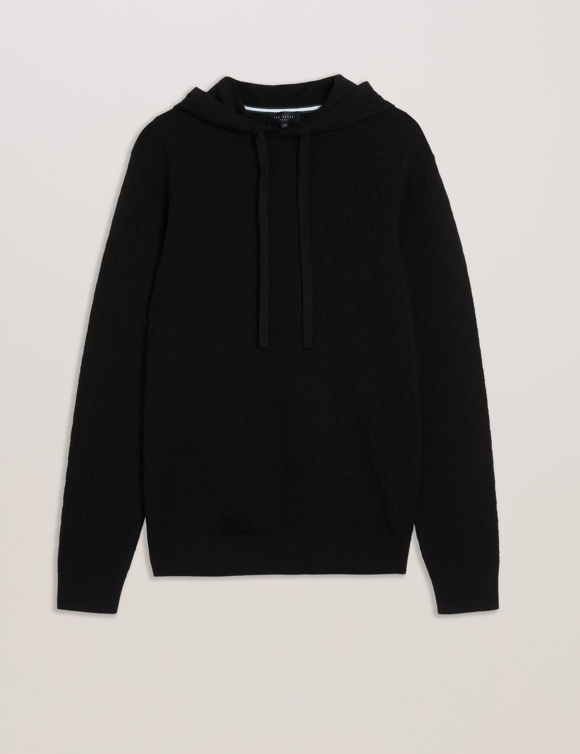 Ted Baker Loular Textured T Knit Wool Blend Hoodie