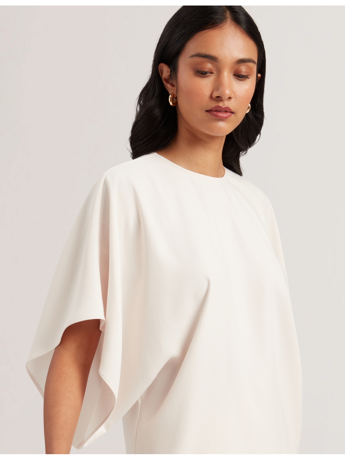 Ted Baker Cherika Batwing Short Sleeve Satin Blouse Women's