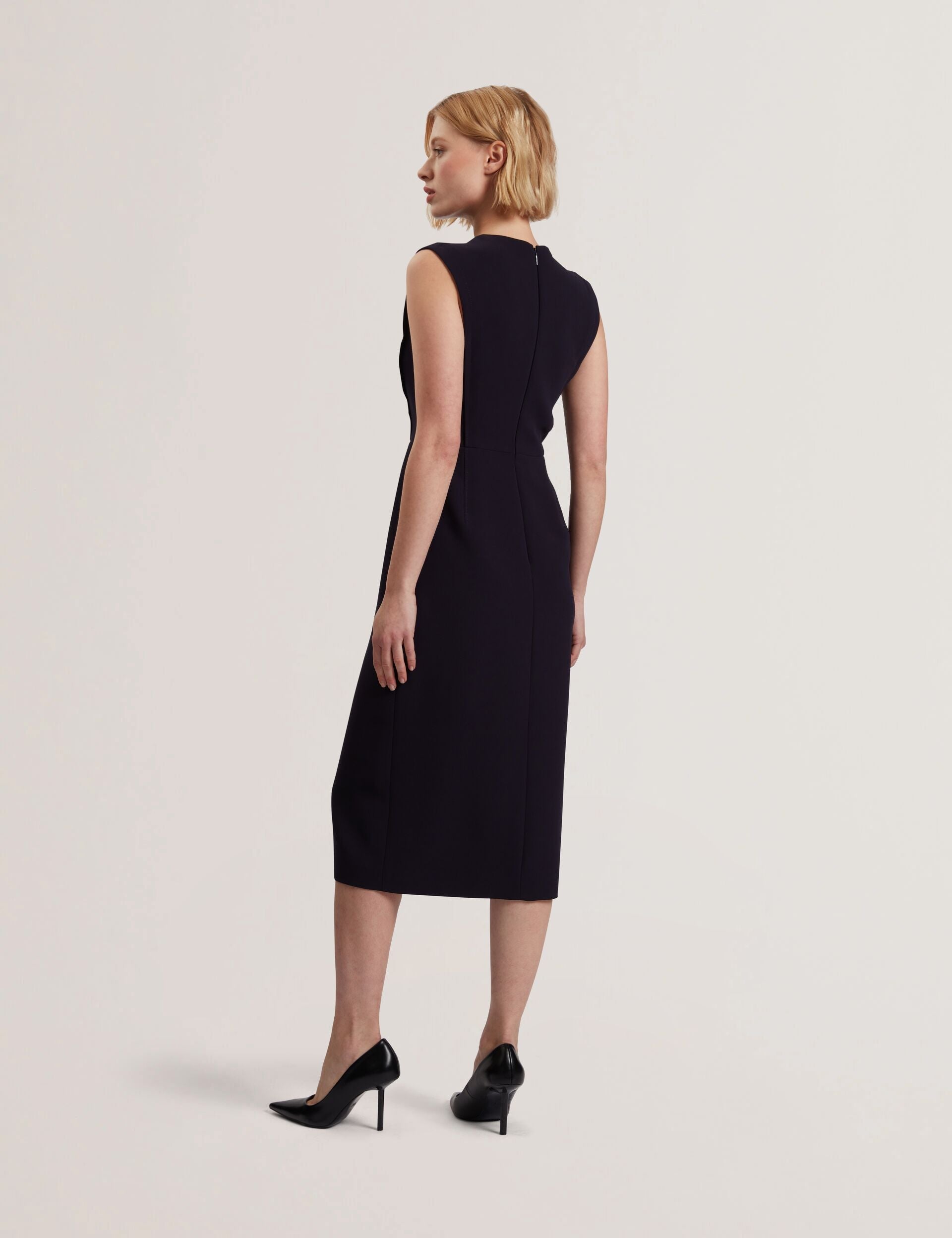 Ted Baker Manabdl Tailored Sleeveless Midi Dress With Front Split Women's