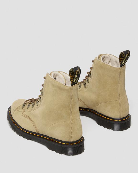 Dr Martens Barton Made In England Suede Boots - Sand
