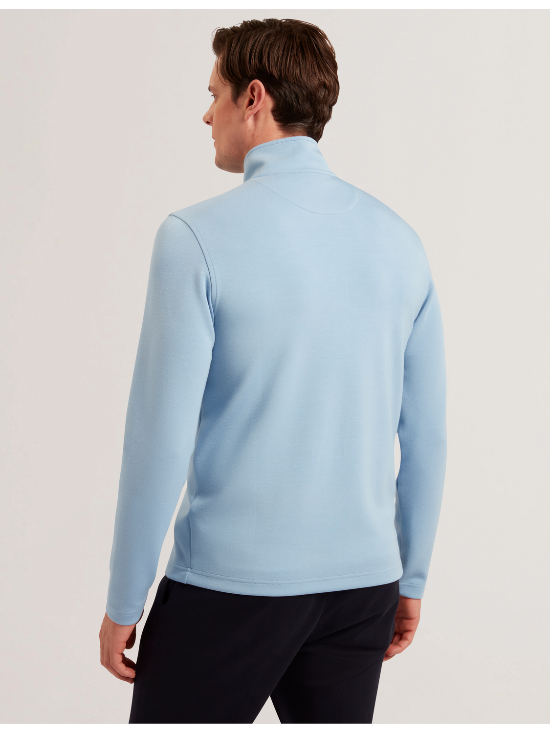 Ted Baker Simonea Textured Panel Halfzip Modal Sweatshirt