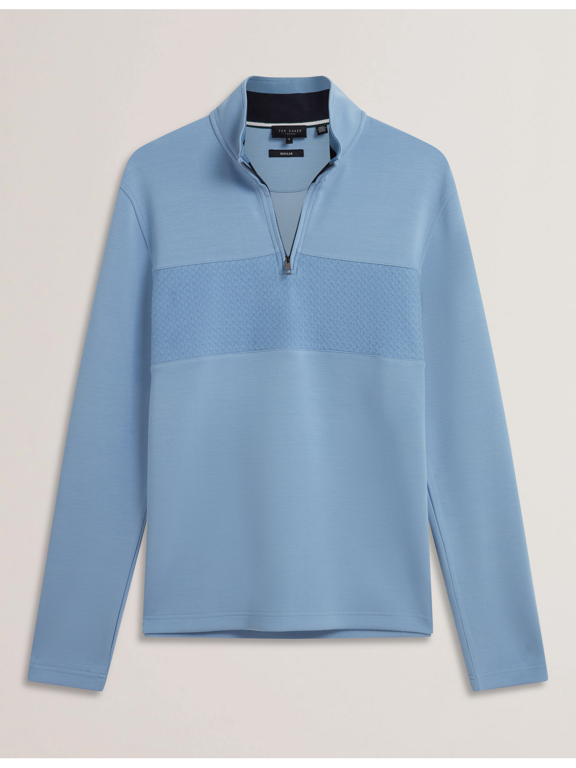 Ted Baker Simonea Textured Panel Halfzip Modal Sweatshirt