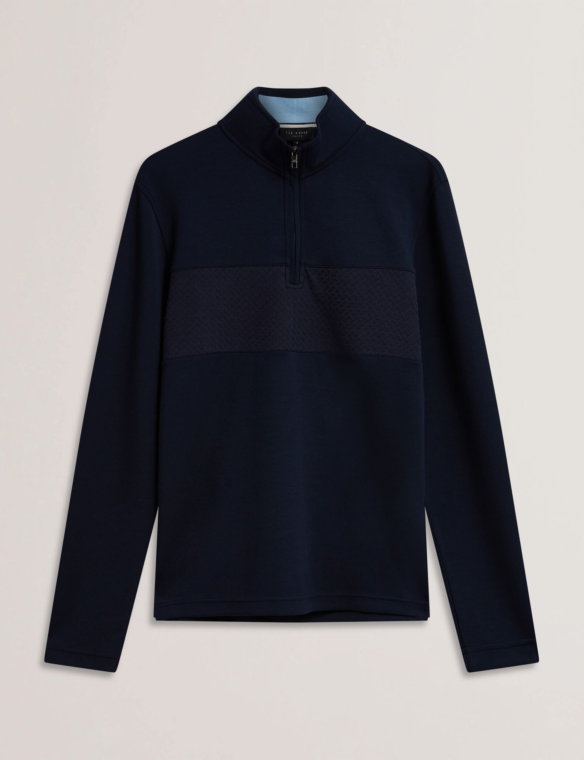 Ted Baker Simonea Textured Panel Halfzip Modal Sweatshirt