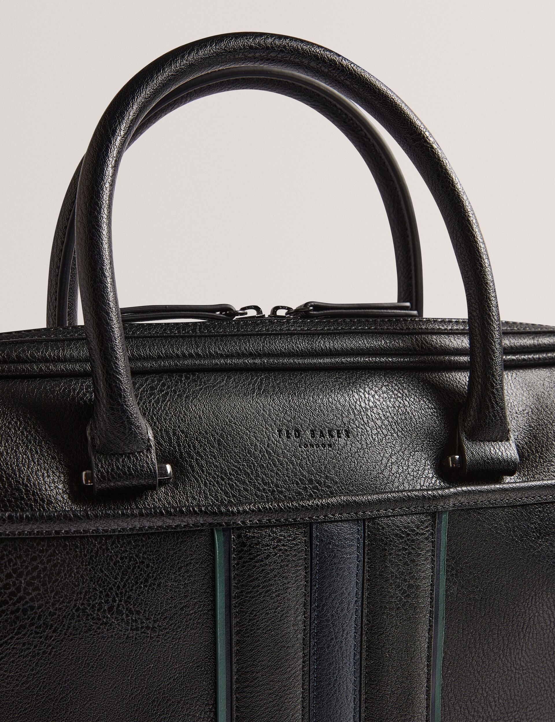 Ted Baker Kenriik Faux Leather Striped Panel Laptop Bag