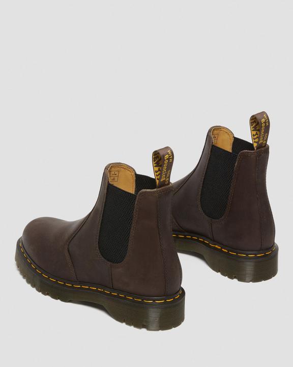 2976 Bex Crazy Horse Chelsea Boots - Dark Brown - Womens