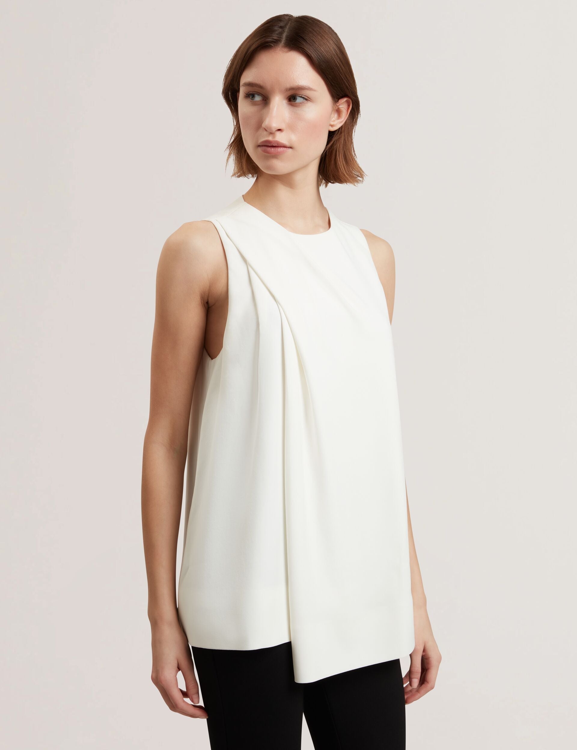 Ted Baker Icana Draped Front Asymmetric Sleeveless Top Women's