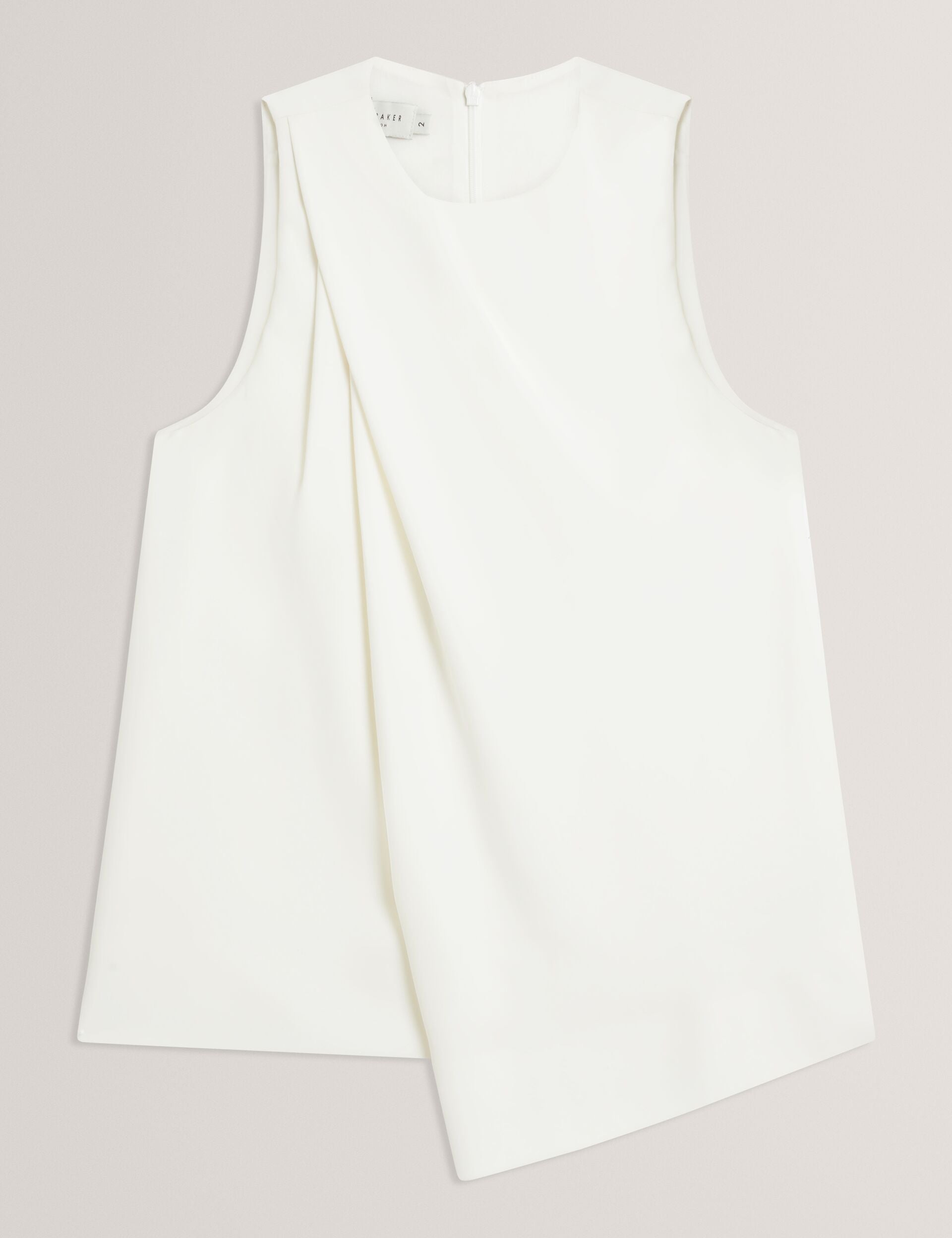 Ted Baker Icana Draped Front Asymmetric Sleeveless Top Women's
