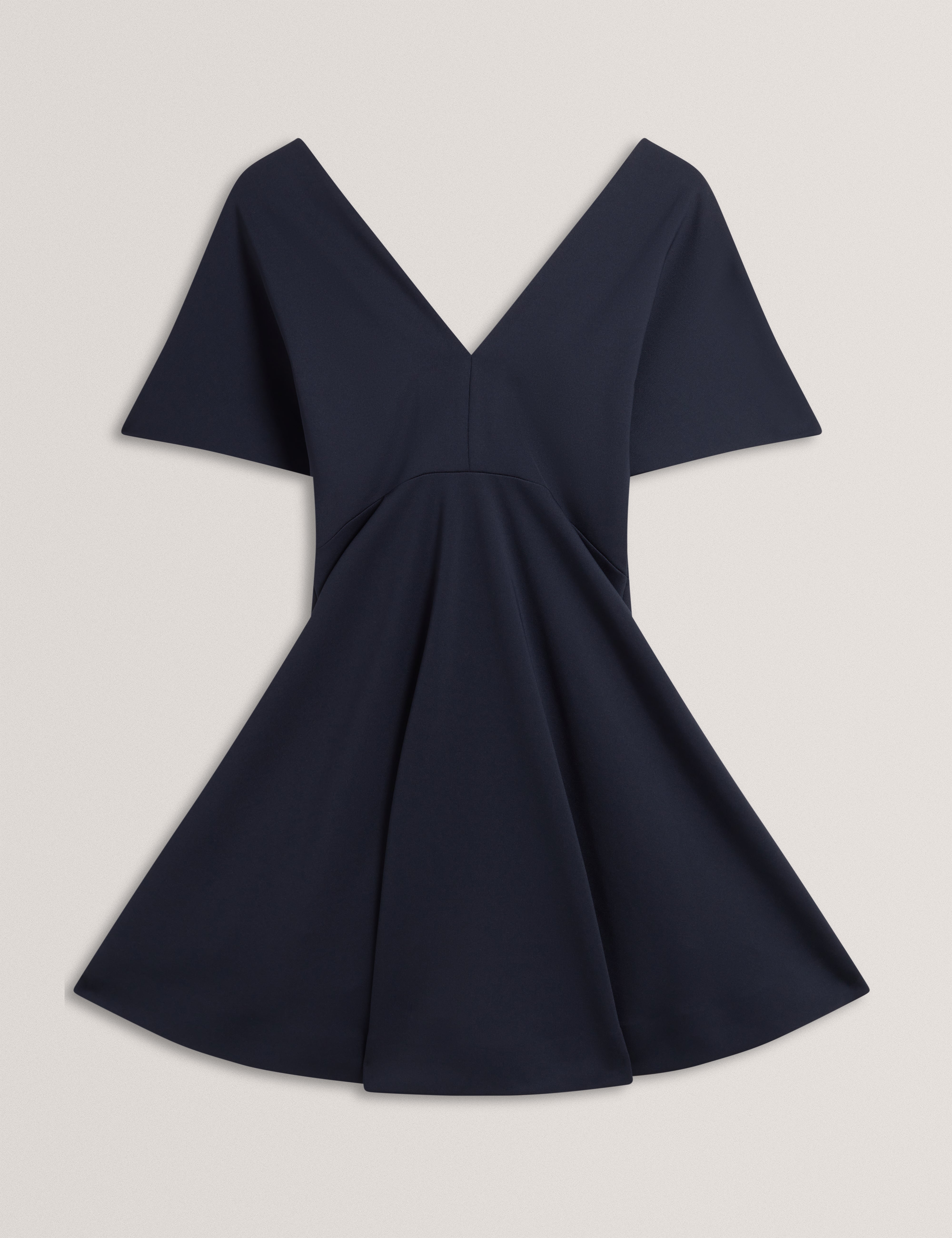 Ted Baker Catlnn Flutter Sleeve Vneck Jersey Skater Dress Women's