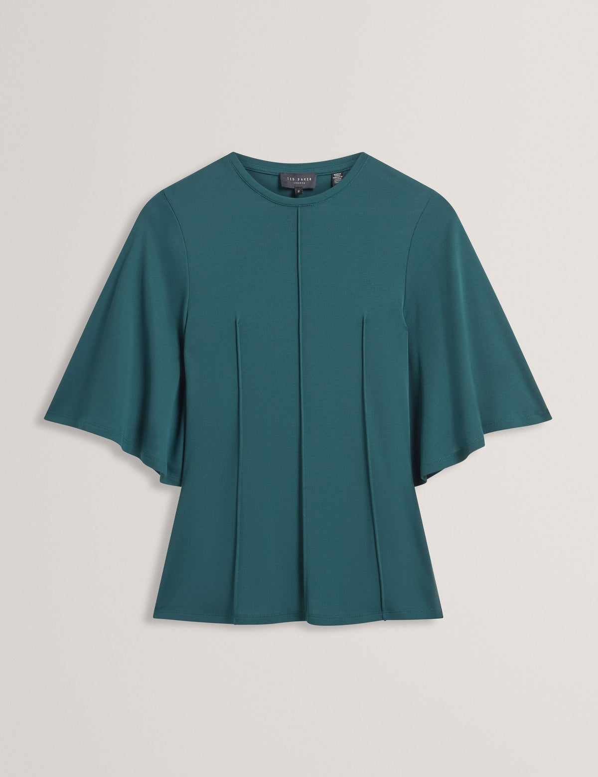 Ted Baker Jackaln Seam Detail Flutter Sleeve Jersey Top Women's