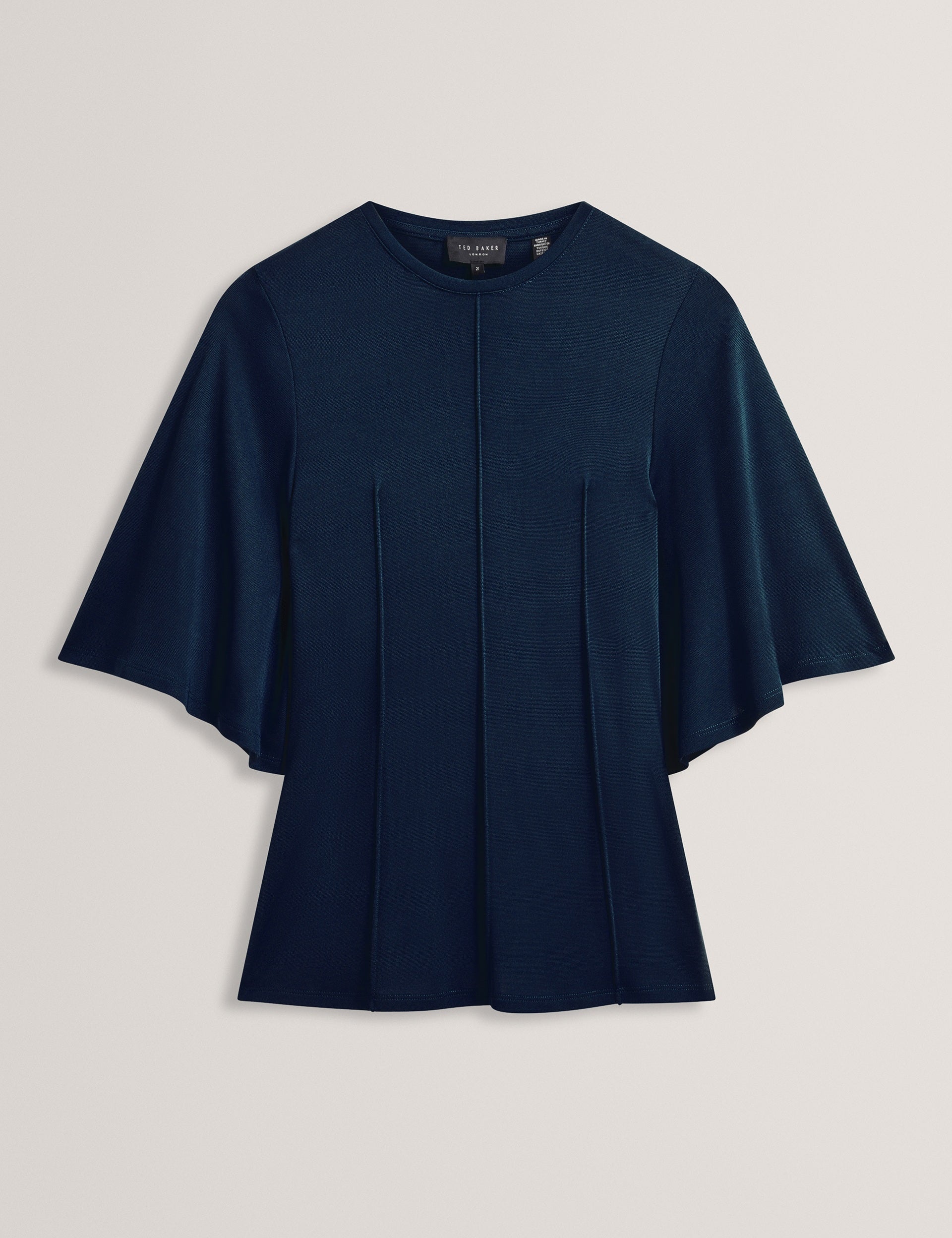 Ted Baker Jackaln Seam Detail Flutter Sleeve Jersey Top Women's