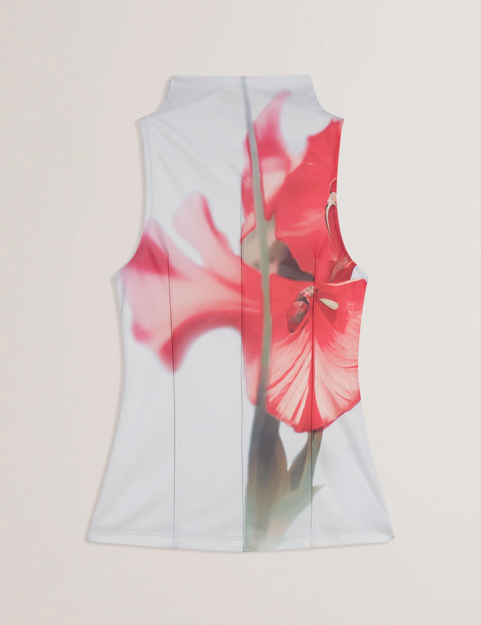 Ted Baker Harplnn Floral High Neck Jersey Tank Top Women's