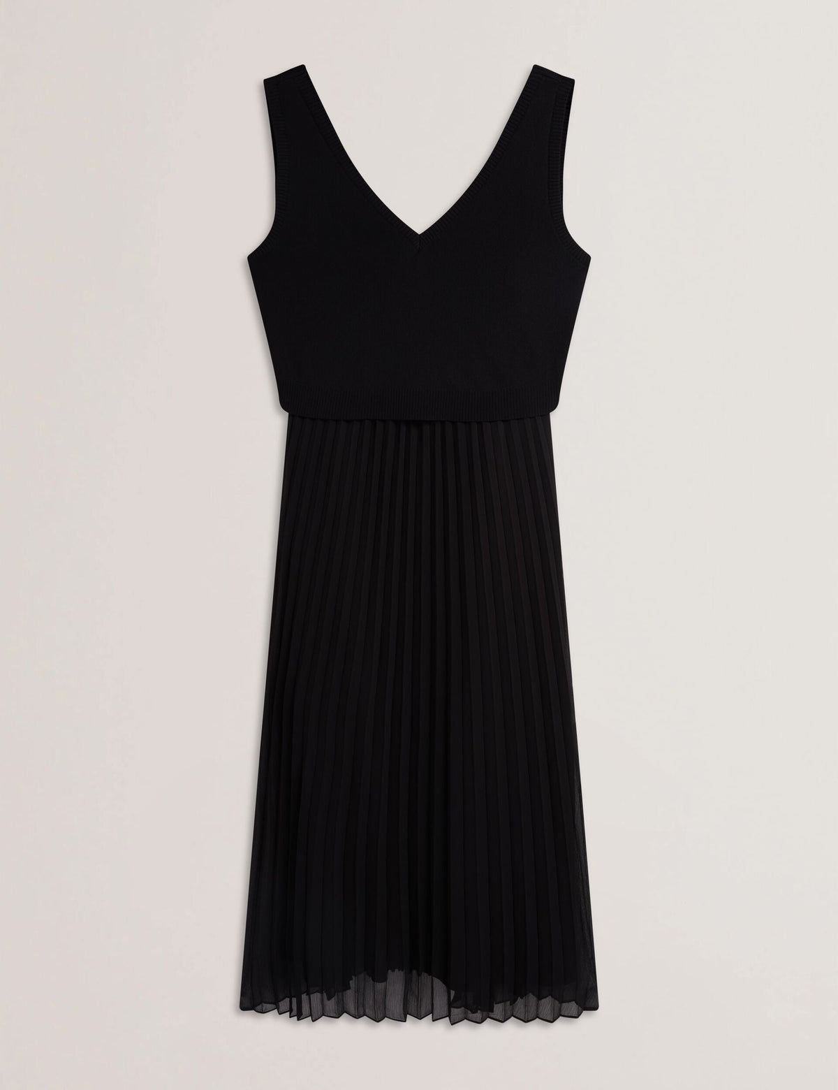 Ted Baker Larnahh Pleated Midi Dress With Removable Knit Tank Women's