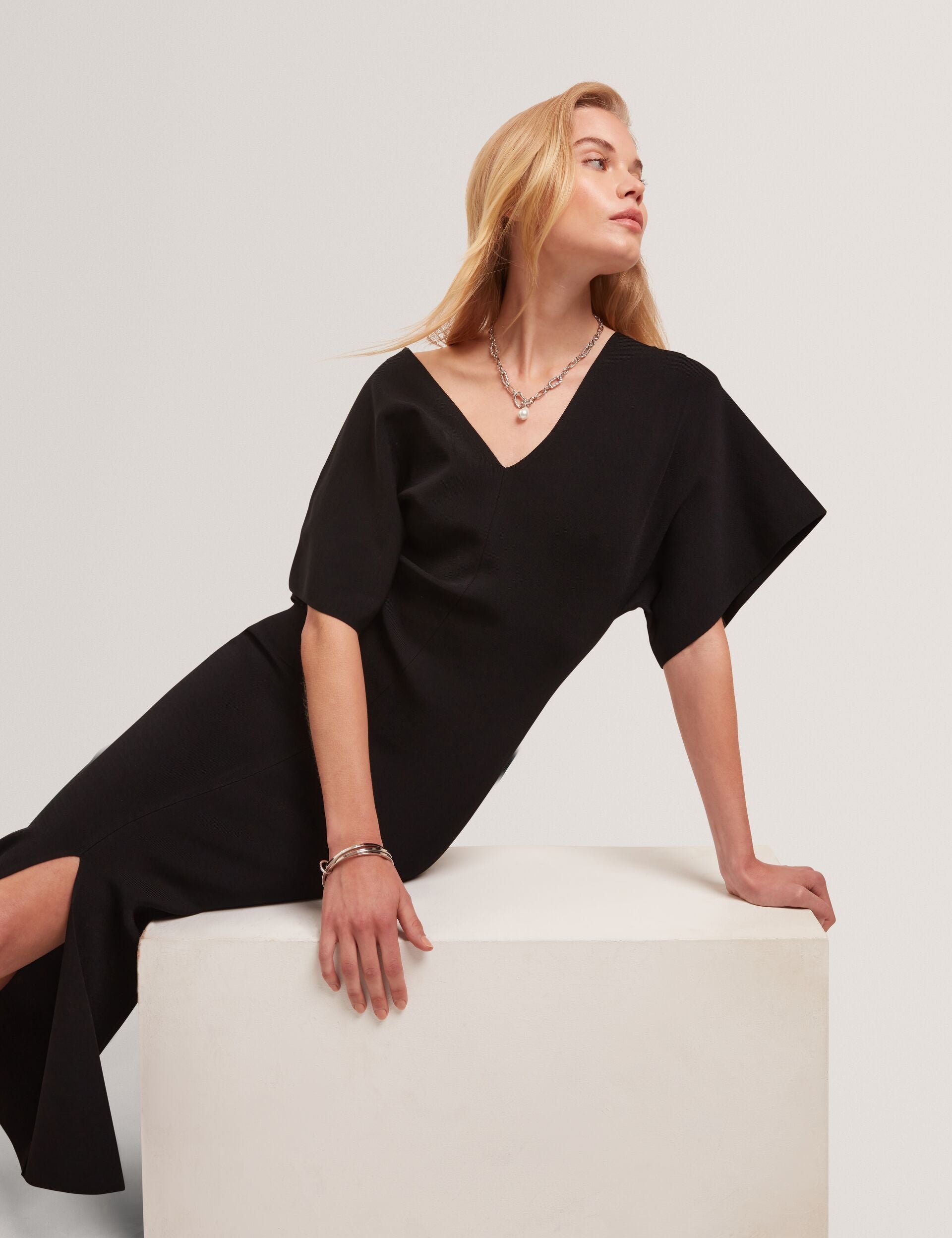 Ted Baker Rebexxa Wide Sleeve Knitted Bodycon Midi Dress Women's