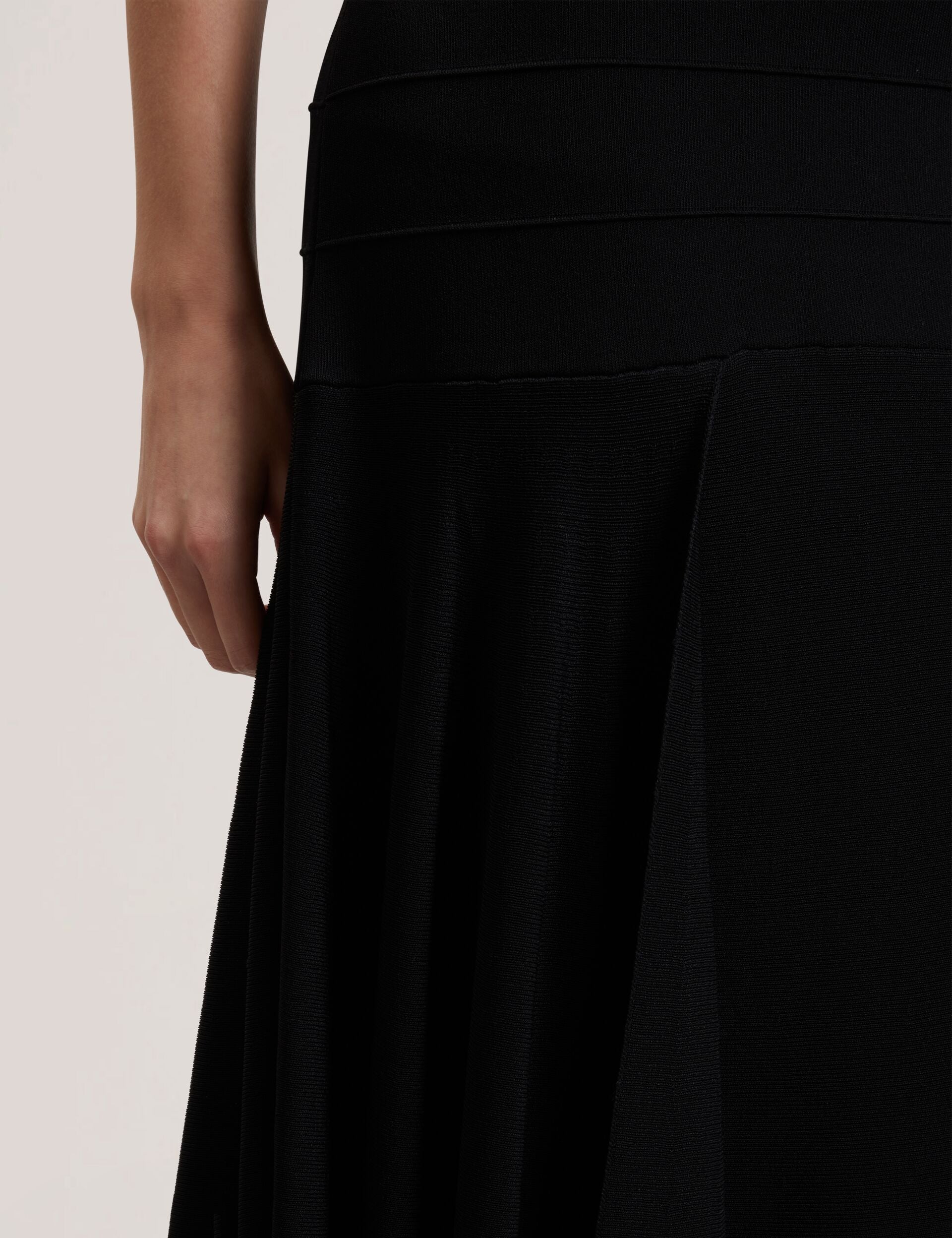 Ted Baker Laurrie Asymmetric Waterfall Hem Knitted Midi Skirt Women's