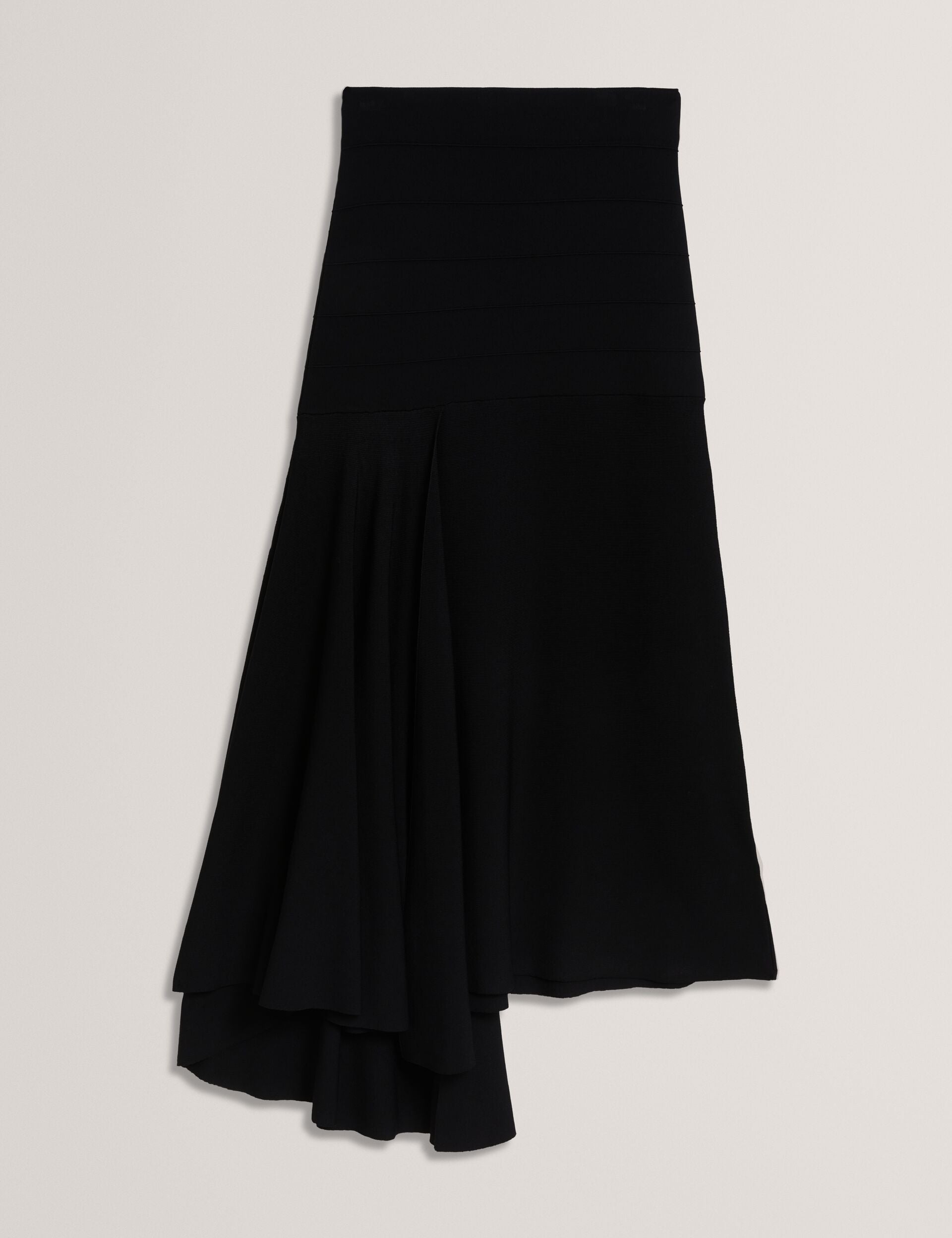 Ted Baker Laurrie Asymmetric Waterfall Hem Knitted Midi Skirt Women's