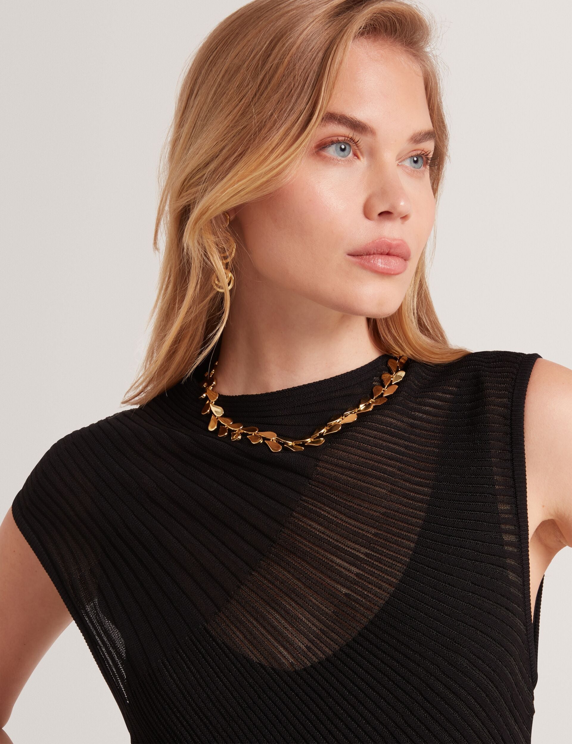 Ted Baker Celyina Sheer Detail Textured Knit Midaxi Dress Women's