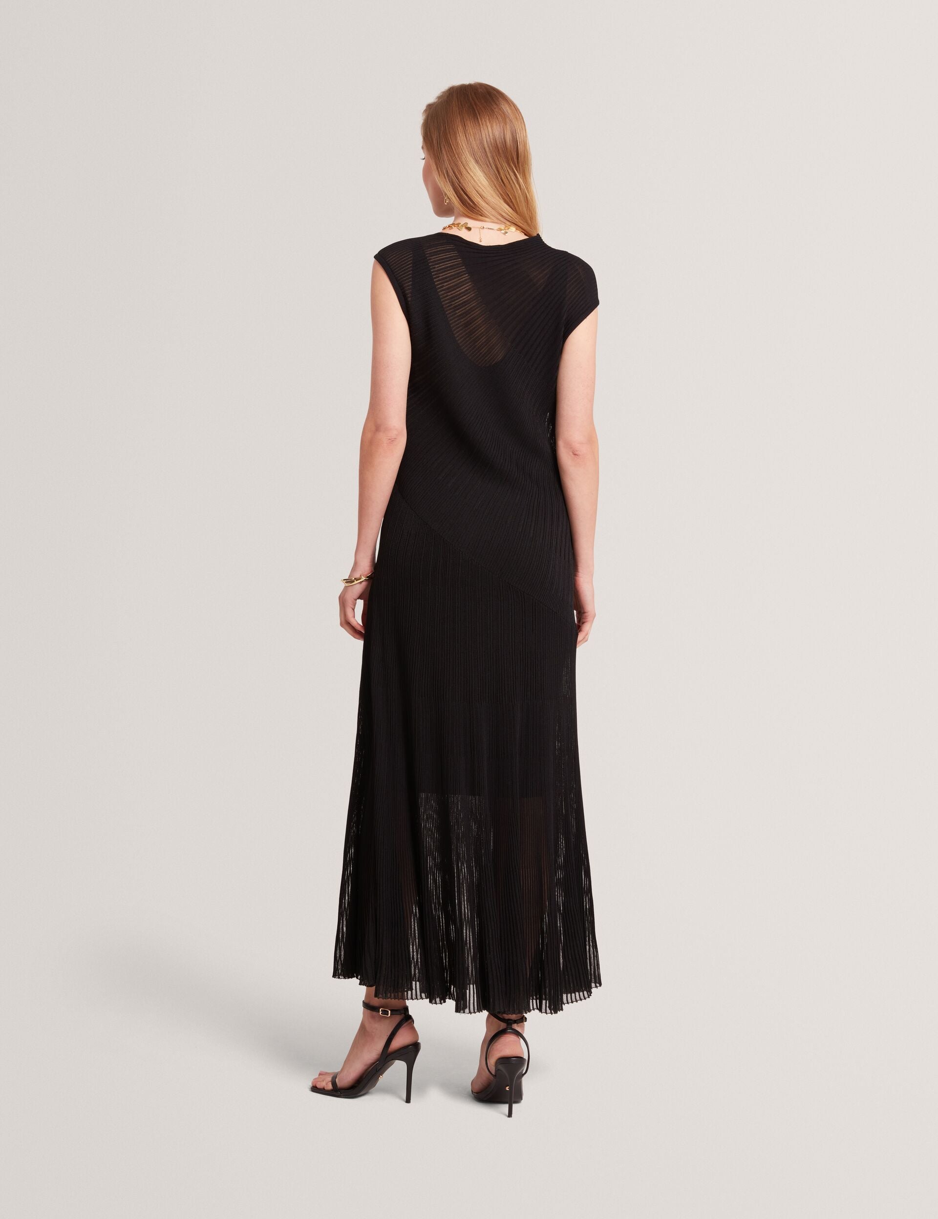 Ted Baker Celyina Sheer Detail Textured Knit Midaxi Dress Women's