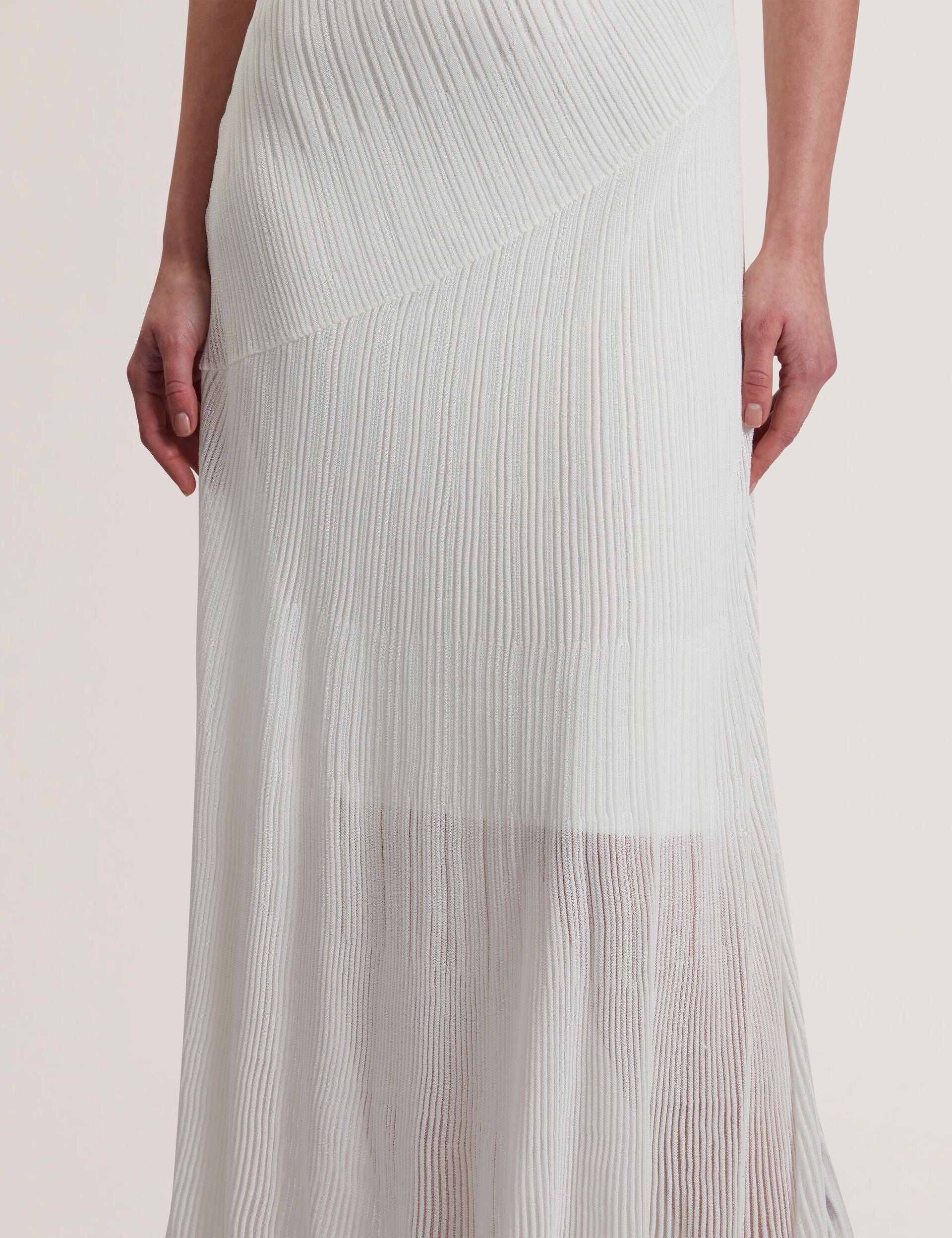 Ted Baker Celyina Sheer Detail Textured Knit Midaxi Dress Women's