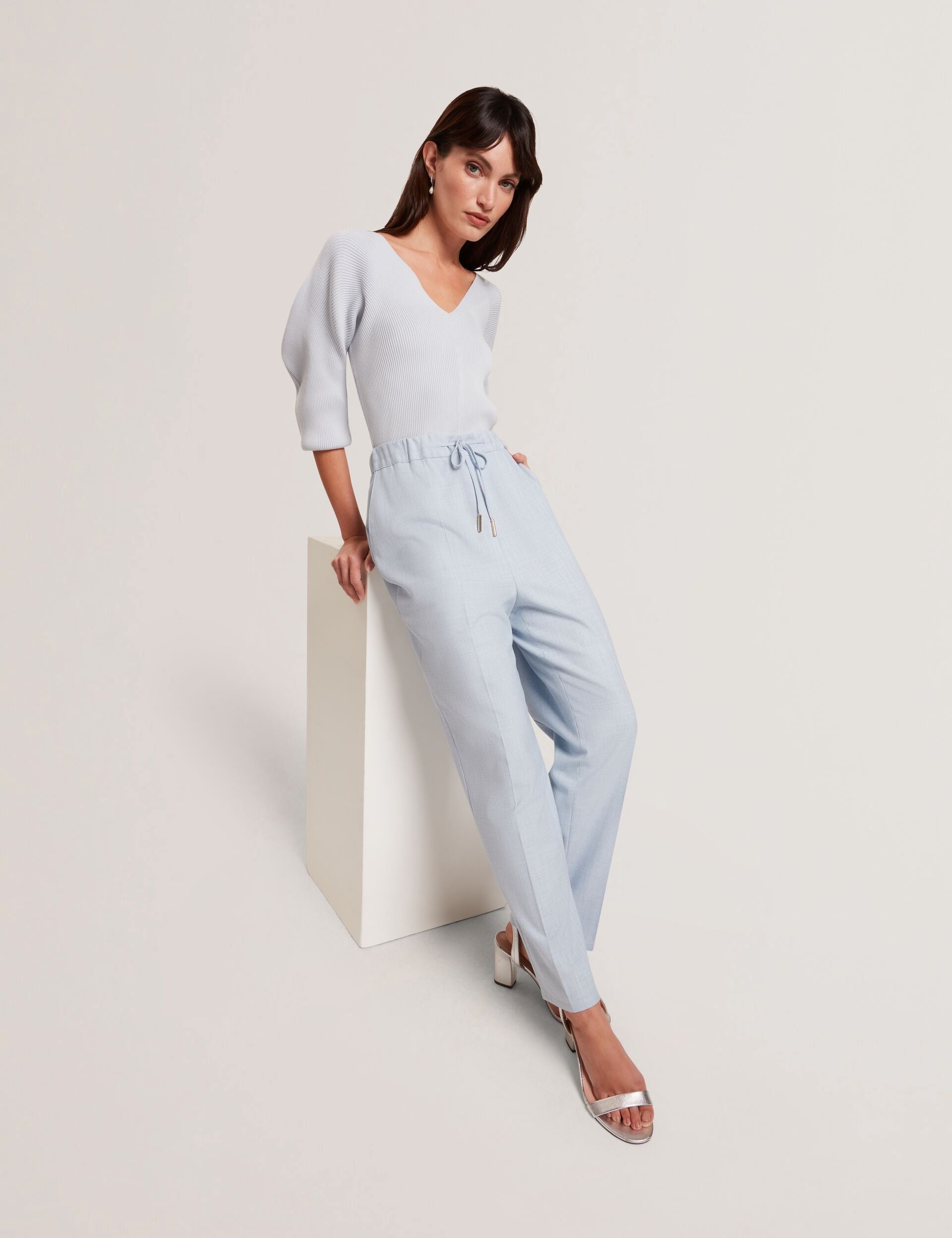 Ted Baker Ballia Elasticated Waist Tailored Tapered Trouser Women's