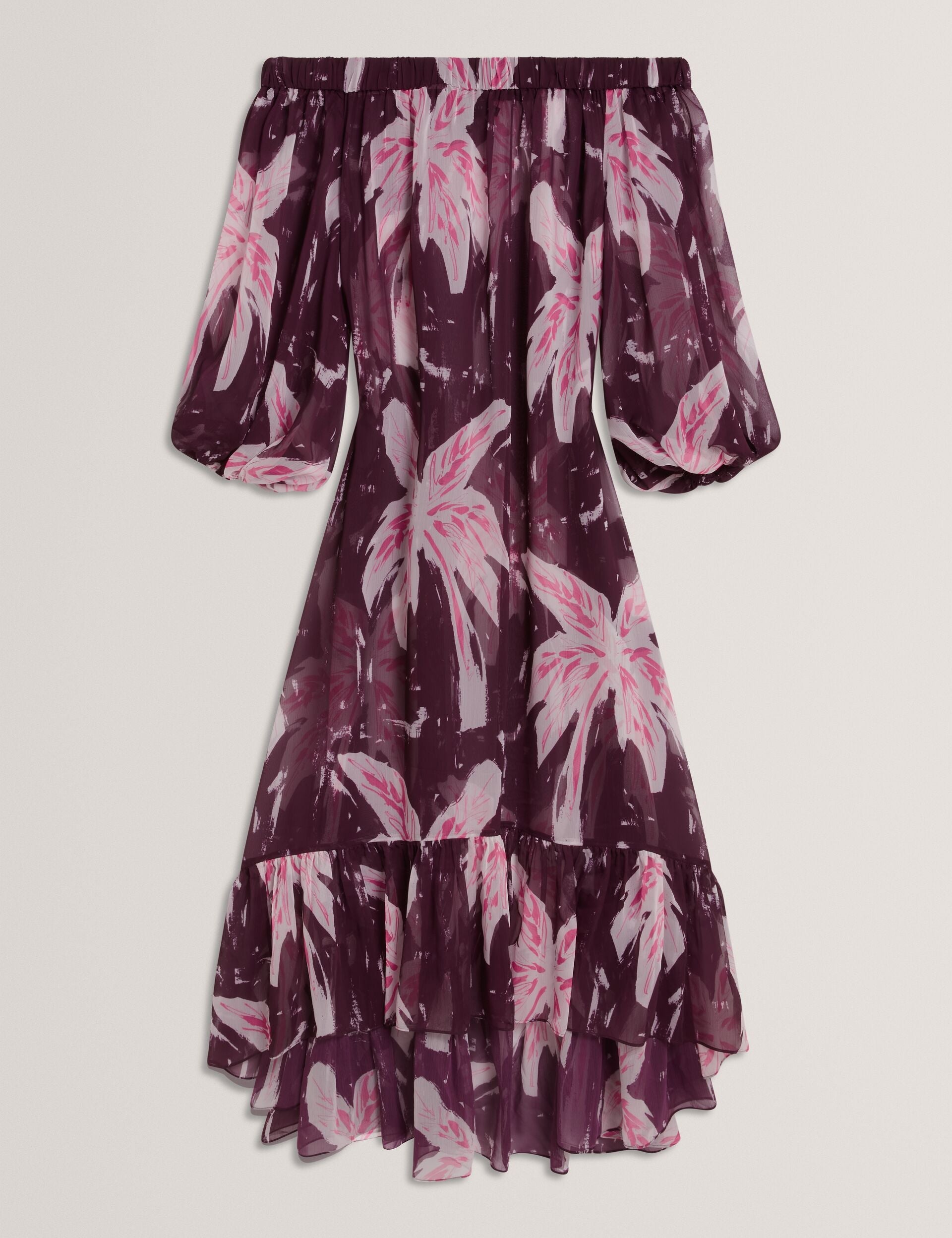 Ted Baker Montaya Floral Bardot Maxi Dress Beach Coverup Women's