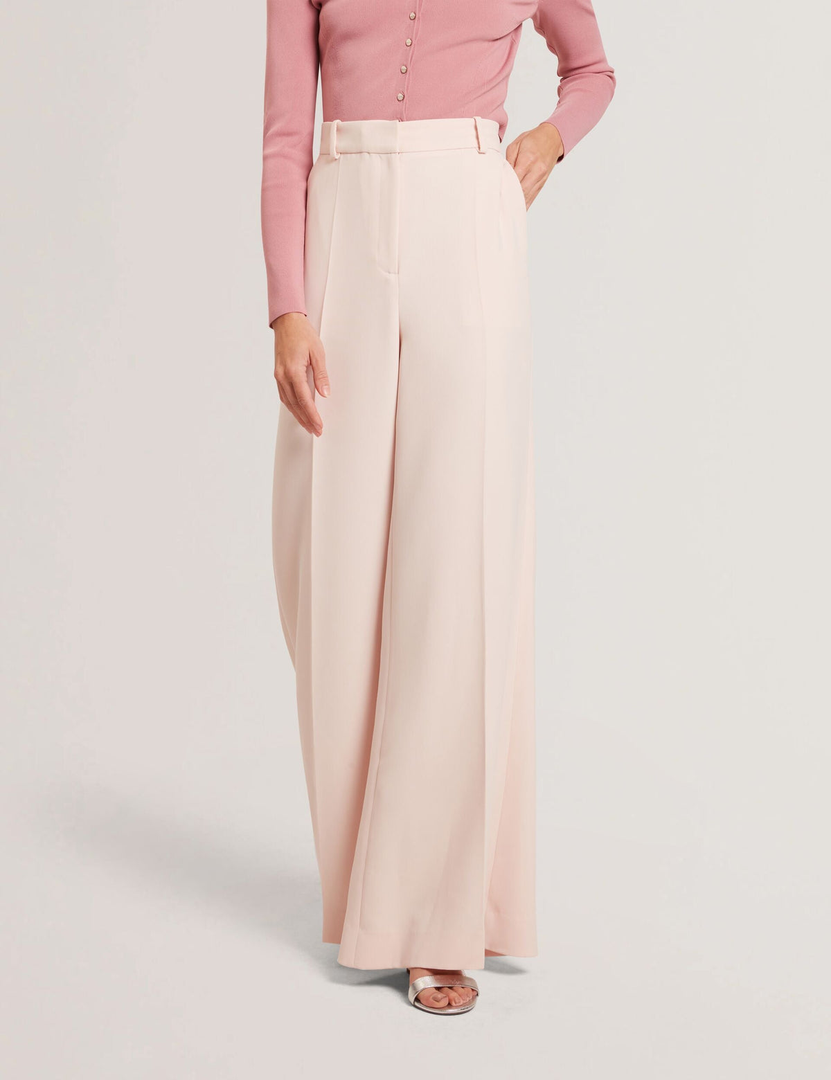 Ted Baker Tragat Ultra Wide Leg Woven Tailored Trousers Women's