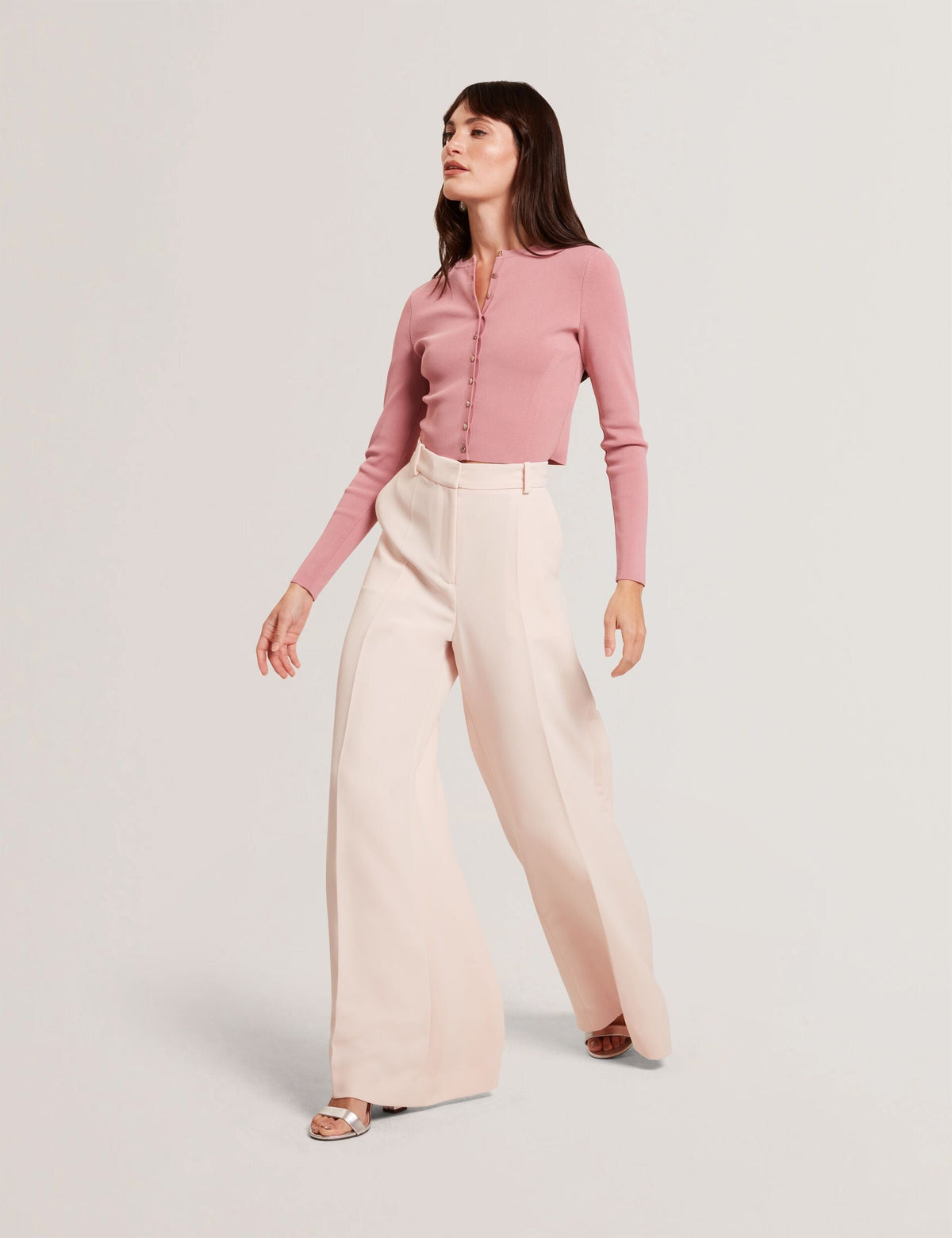 Ted Baker Tragat Ultra Wide Leg Woven Tailored Trousers Women's
