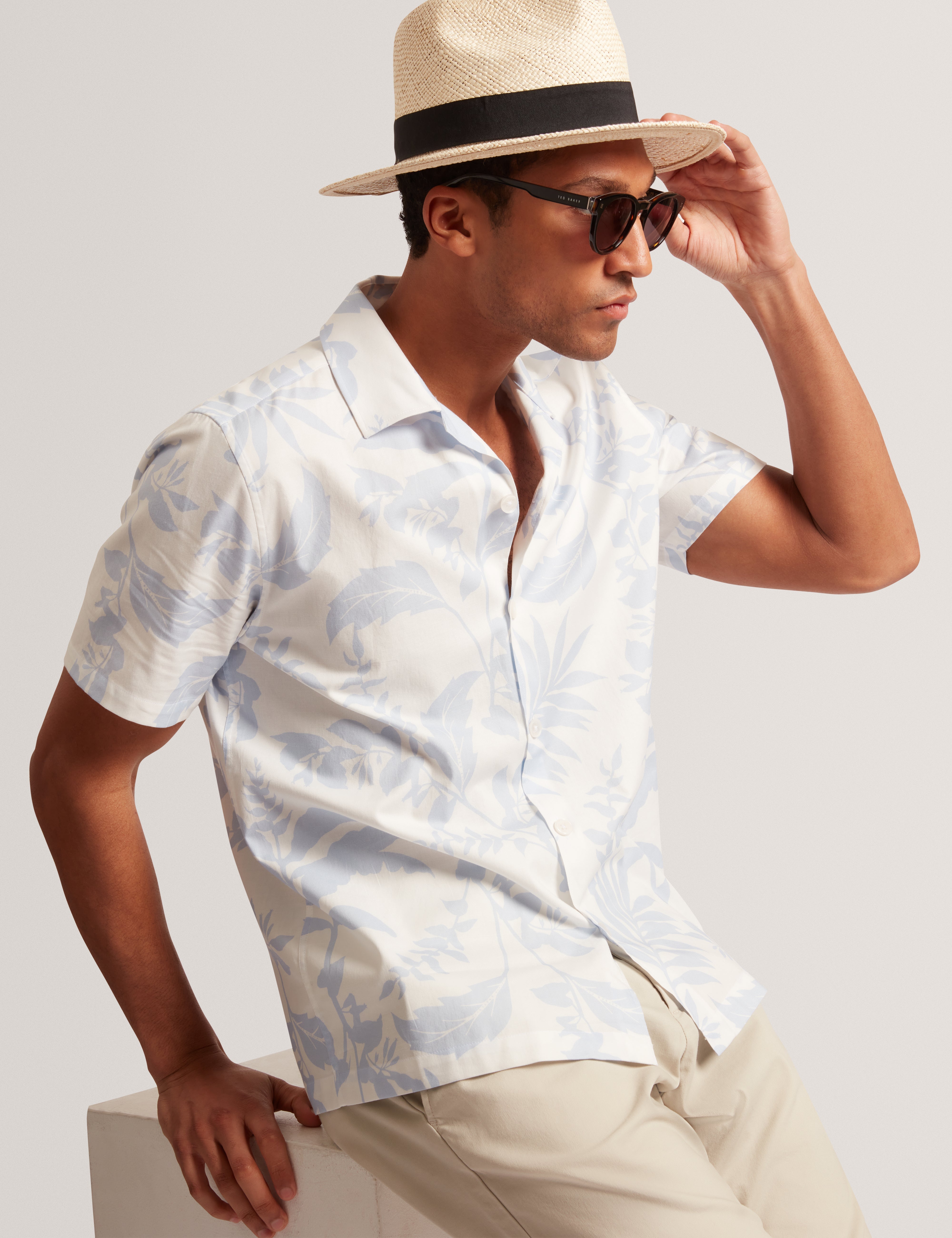 Ted Baker Jimesi Woven Straw Panama Hat
