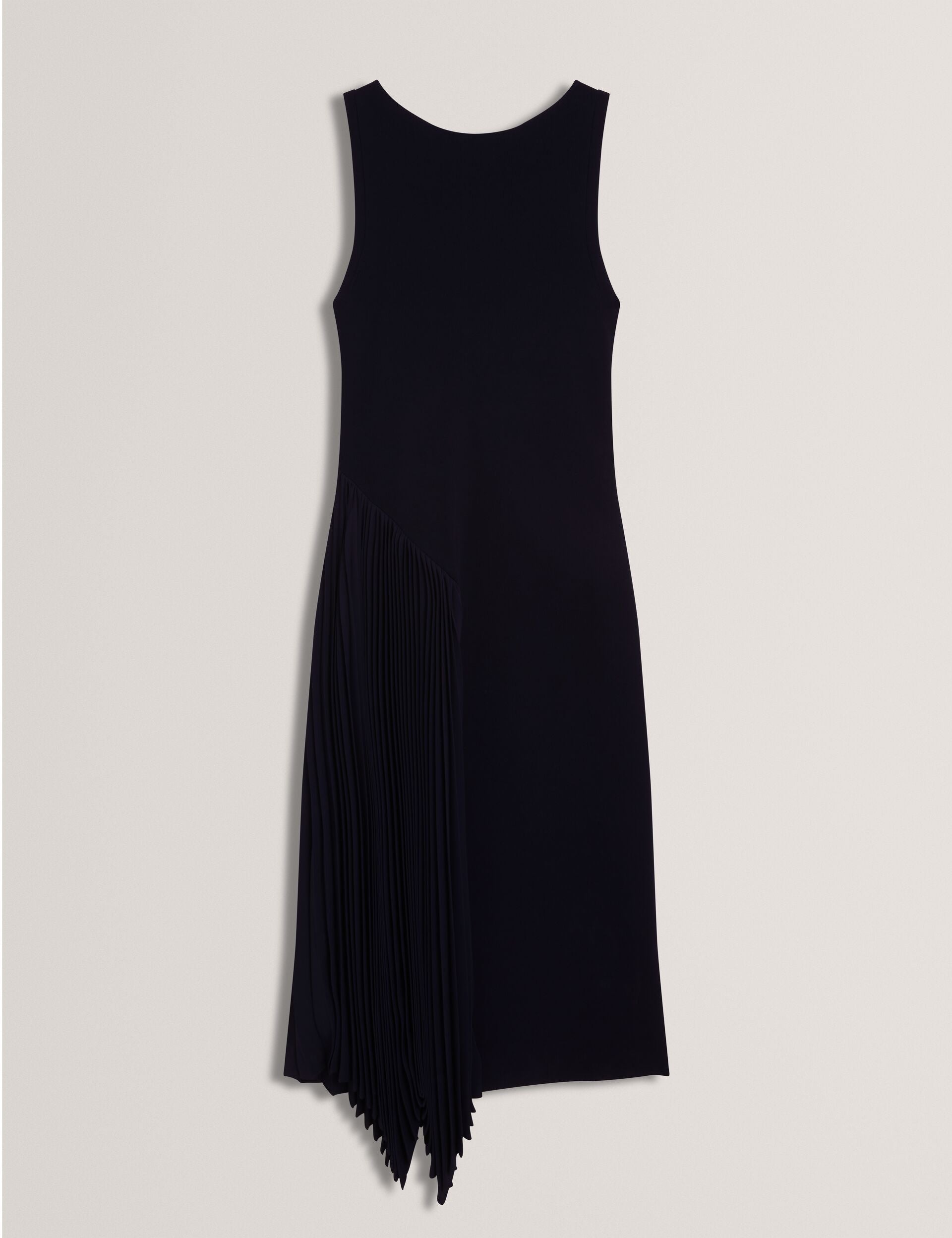 Ted Baker Azzina Pleated Panel Sleeveless Knitted Midi Dress Women's