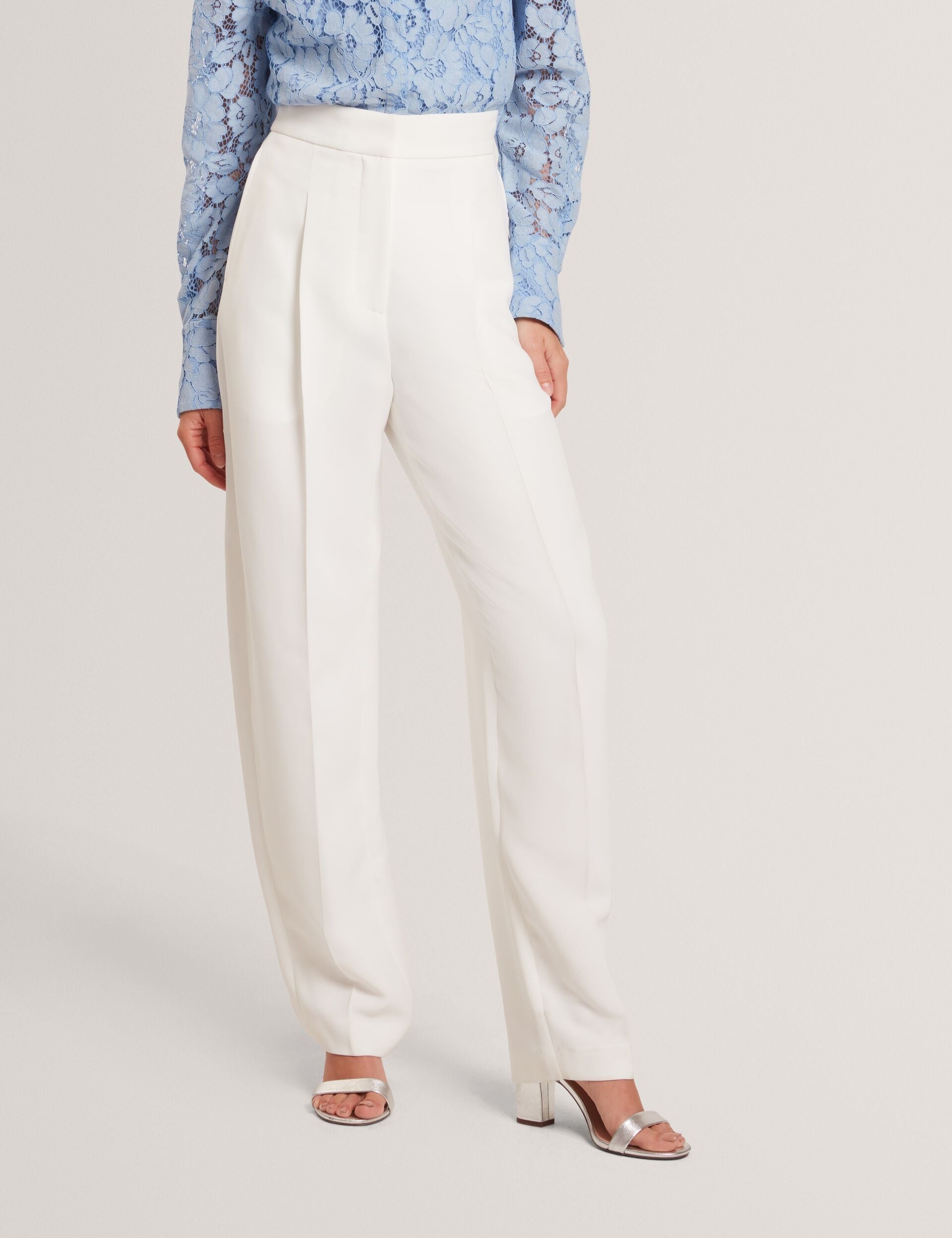 Ted Baker Morriat Barrel Leg Woven Tailored Trousers Women's